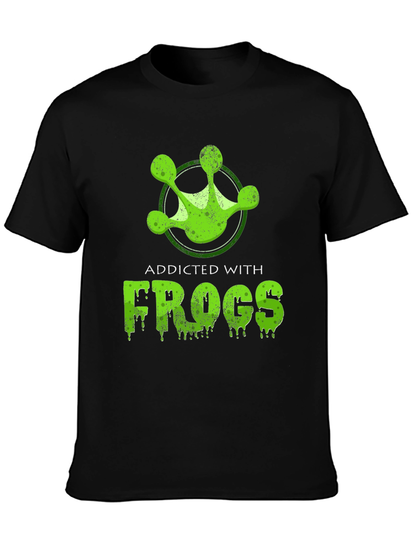 Addicted With Frogs Graphic Tee