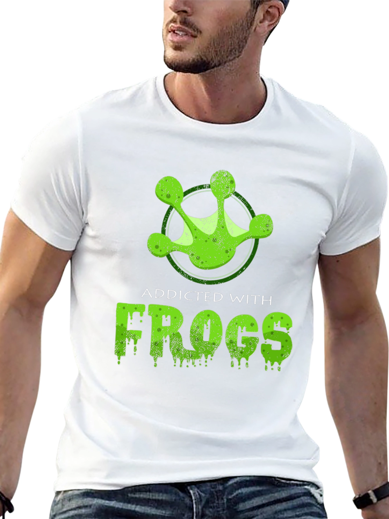 Addicted With Frogs Graphic Tee