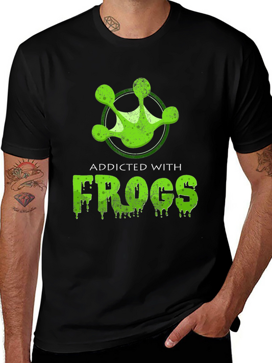 Addicted With Frogs Graphic Tee