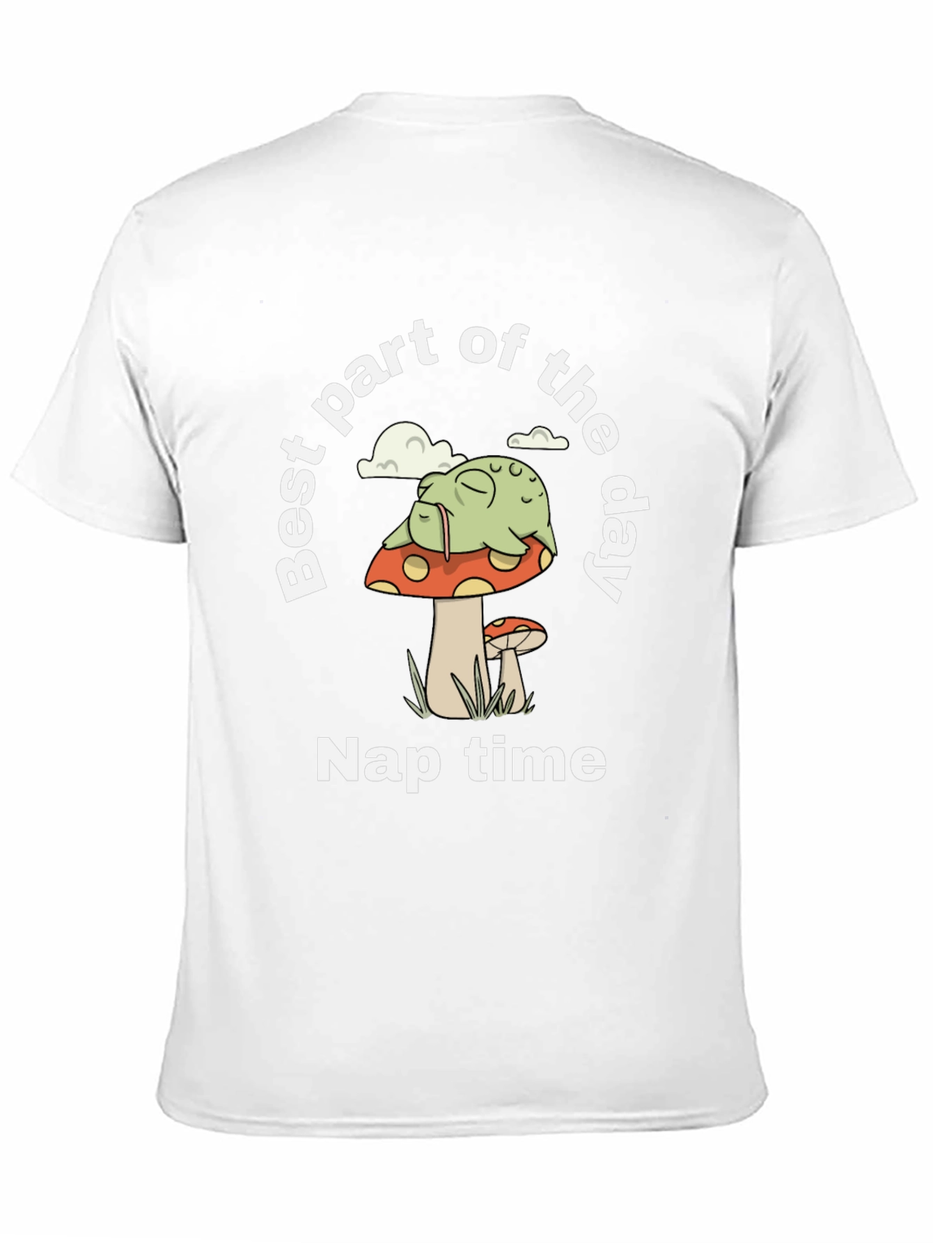 Nap Time Frog on Mushroom Graphic Tee