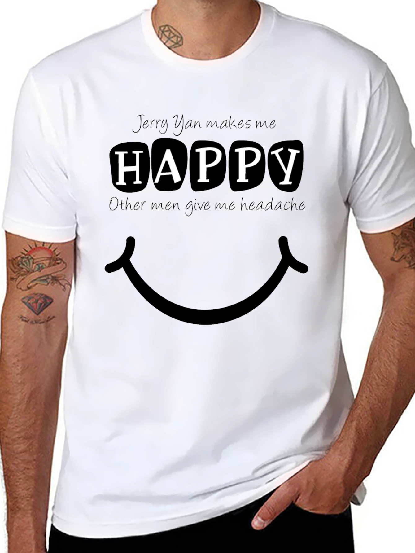 Jerry Yan Makes Me Happy T-Shirt