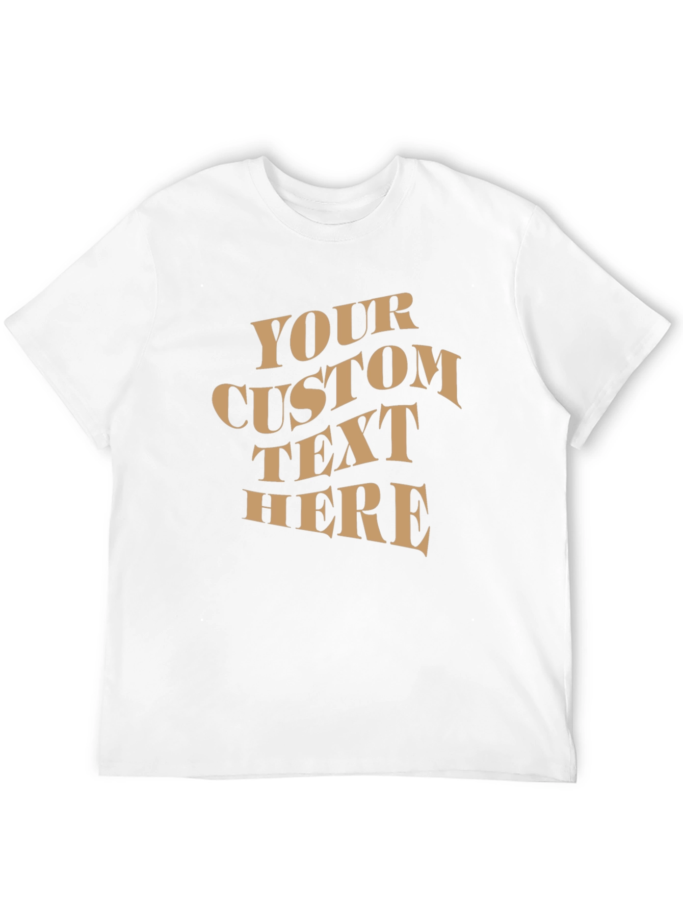 Custom Text T-Shirt - Black