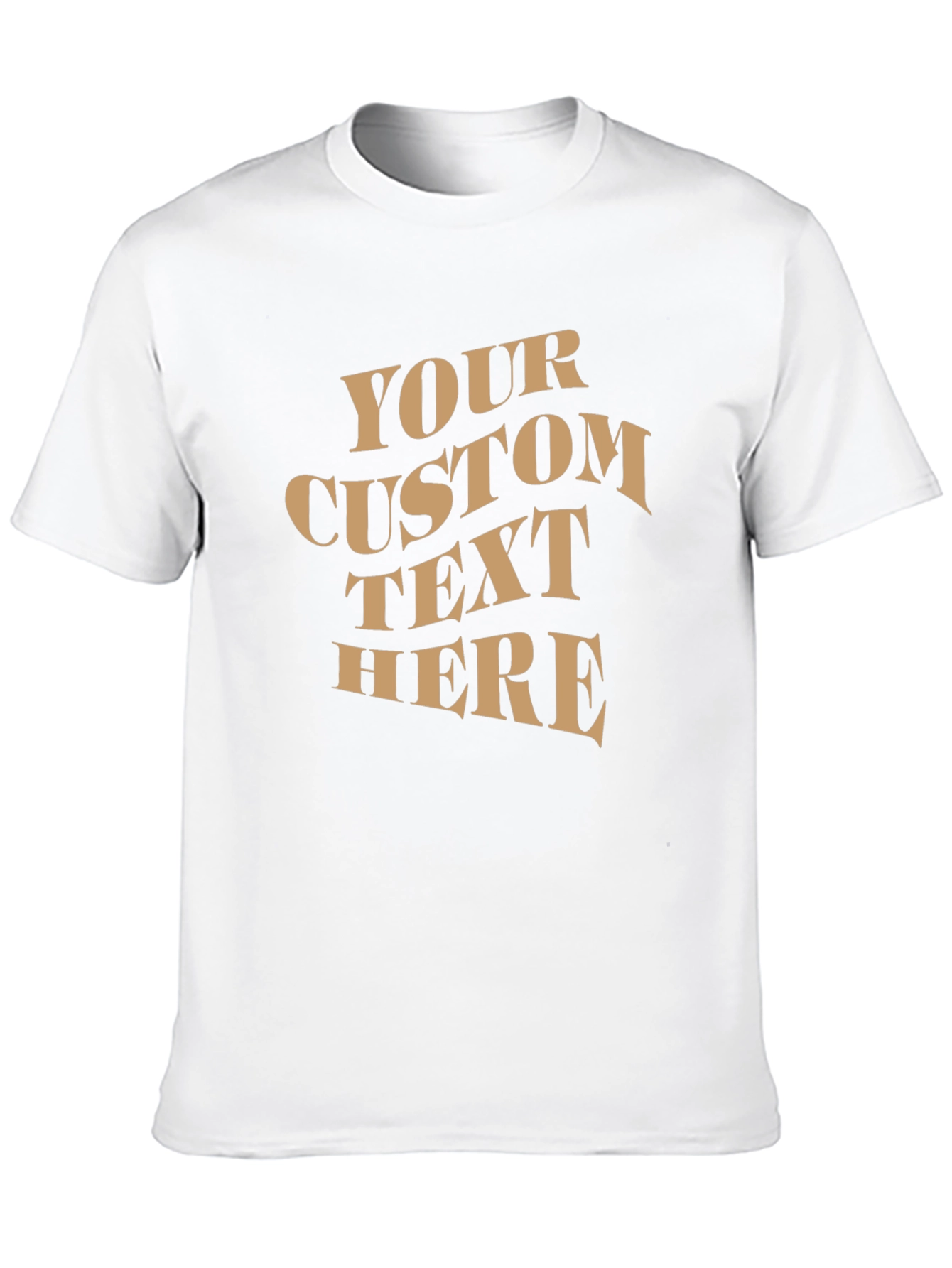Custom Text T-Shirt - Black