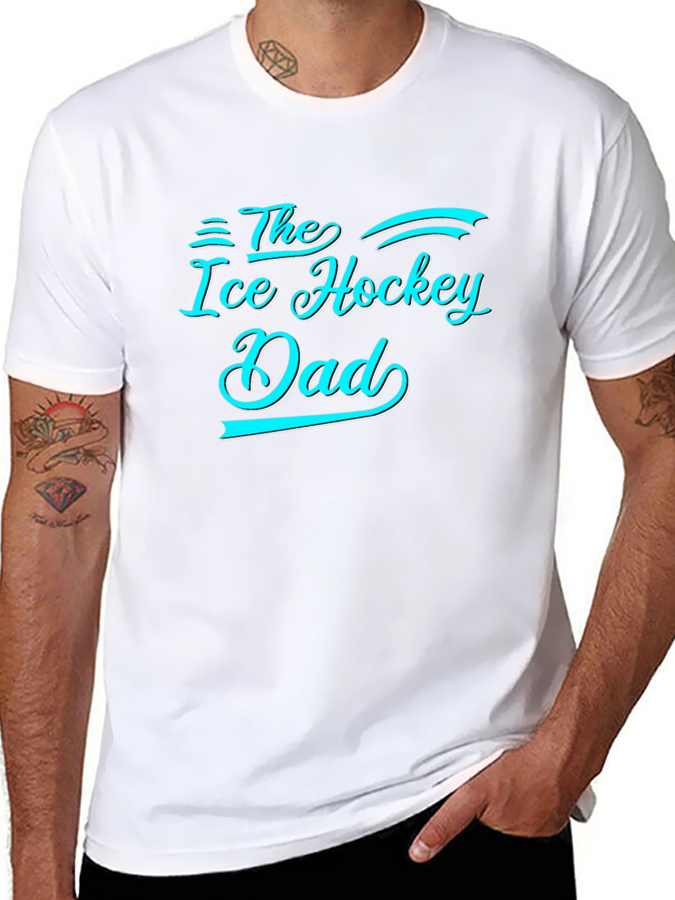 The Ice Hockey Dad Graphic Tee
