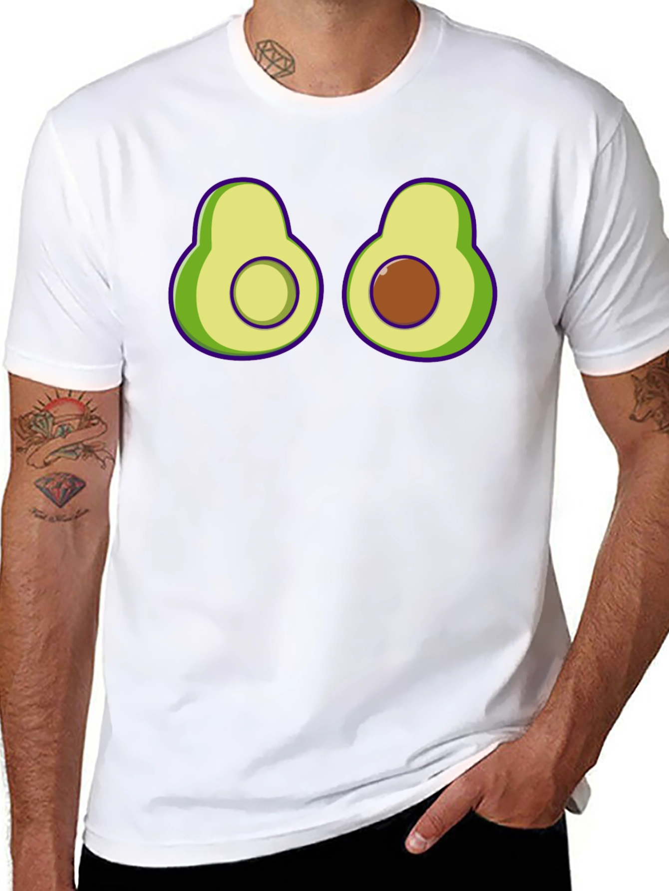 Avocado Graphic Tee - Funny Food Shirt