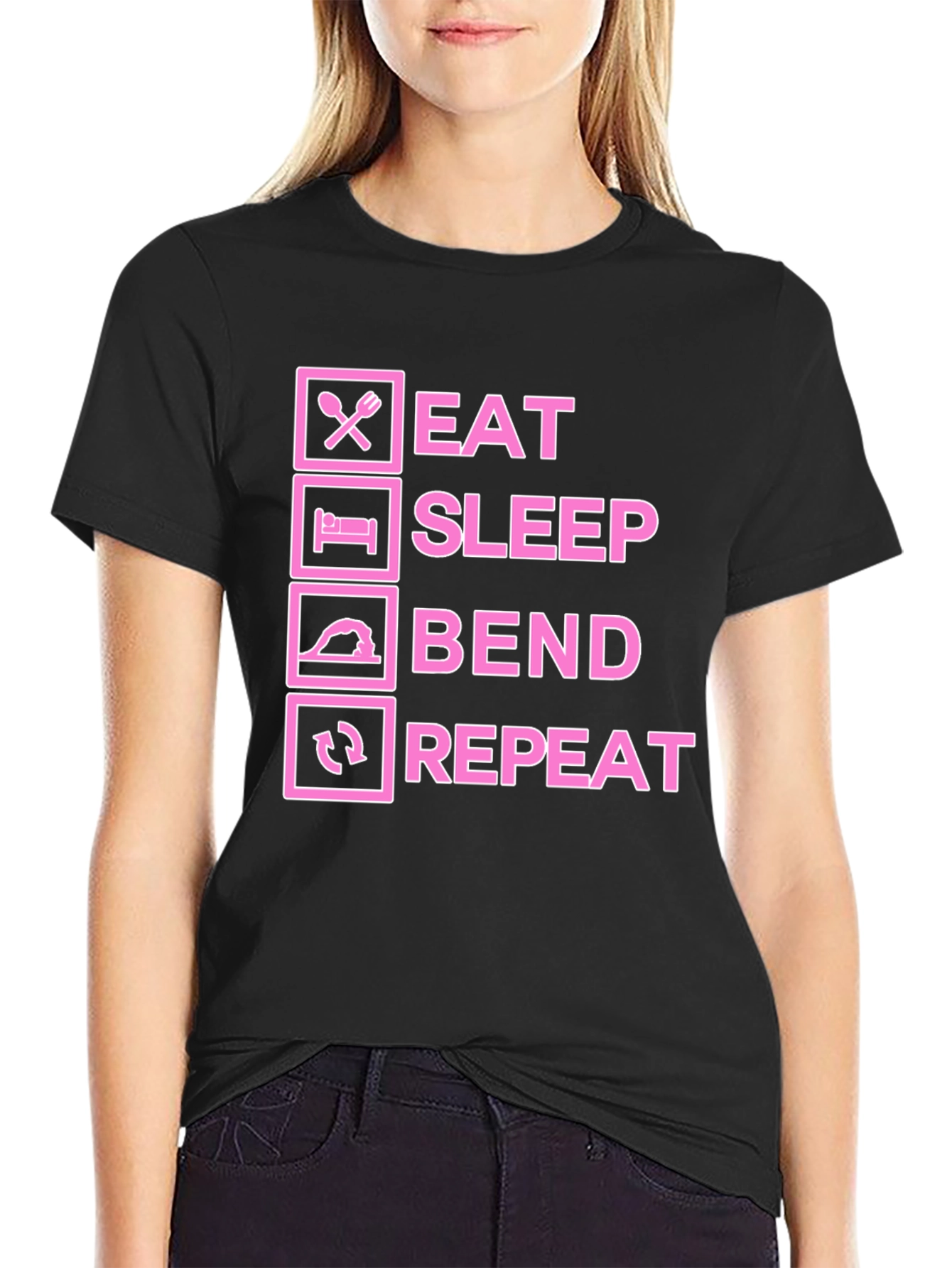 Eat Sleep Bend Repeat T-Shirt