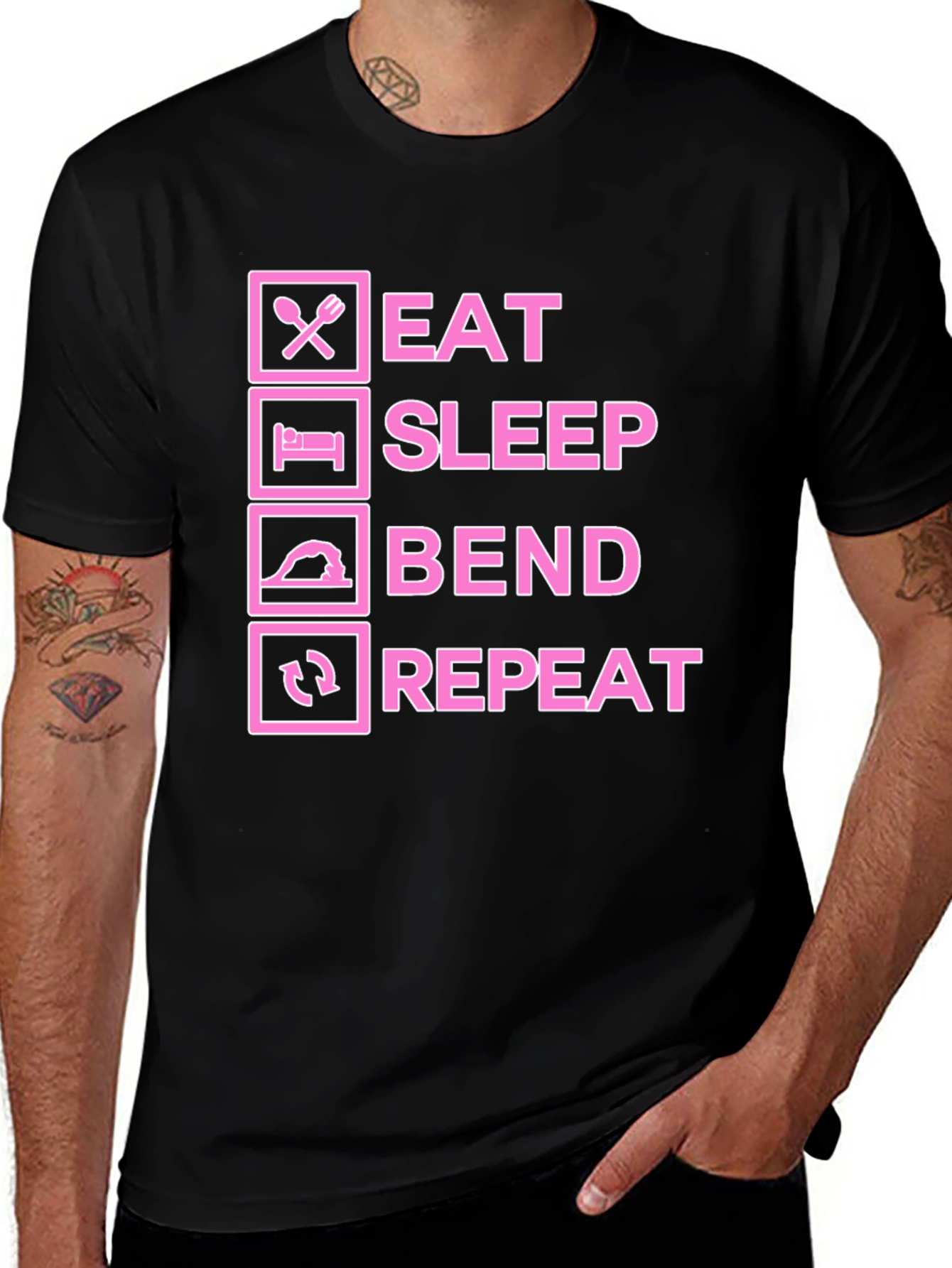 Eat Sleep Bend Repeat T-Shirt