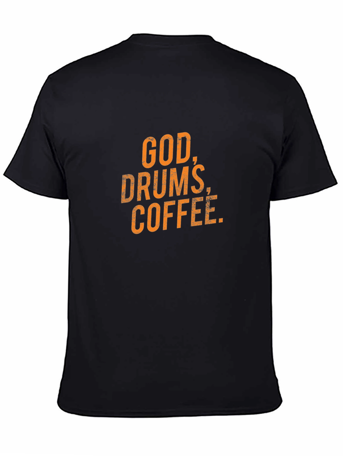 God Drums Coffee - Black Graphic Tee