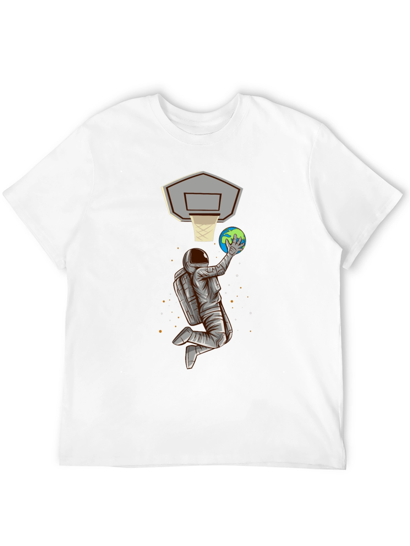 Astronaut Basketball Dunk Graphic Tee