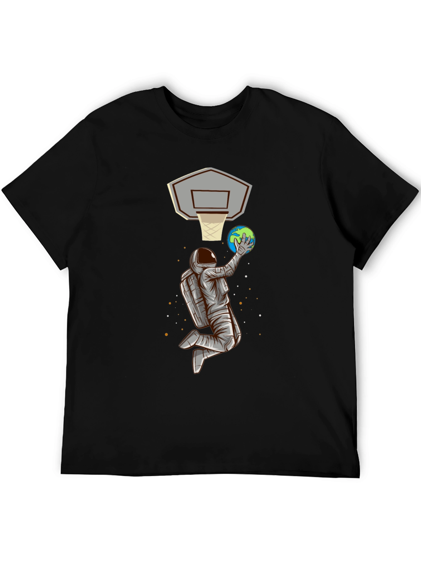 Astronaut Basketball Dunk Graphic Tee