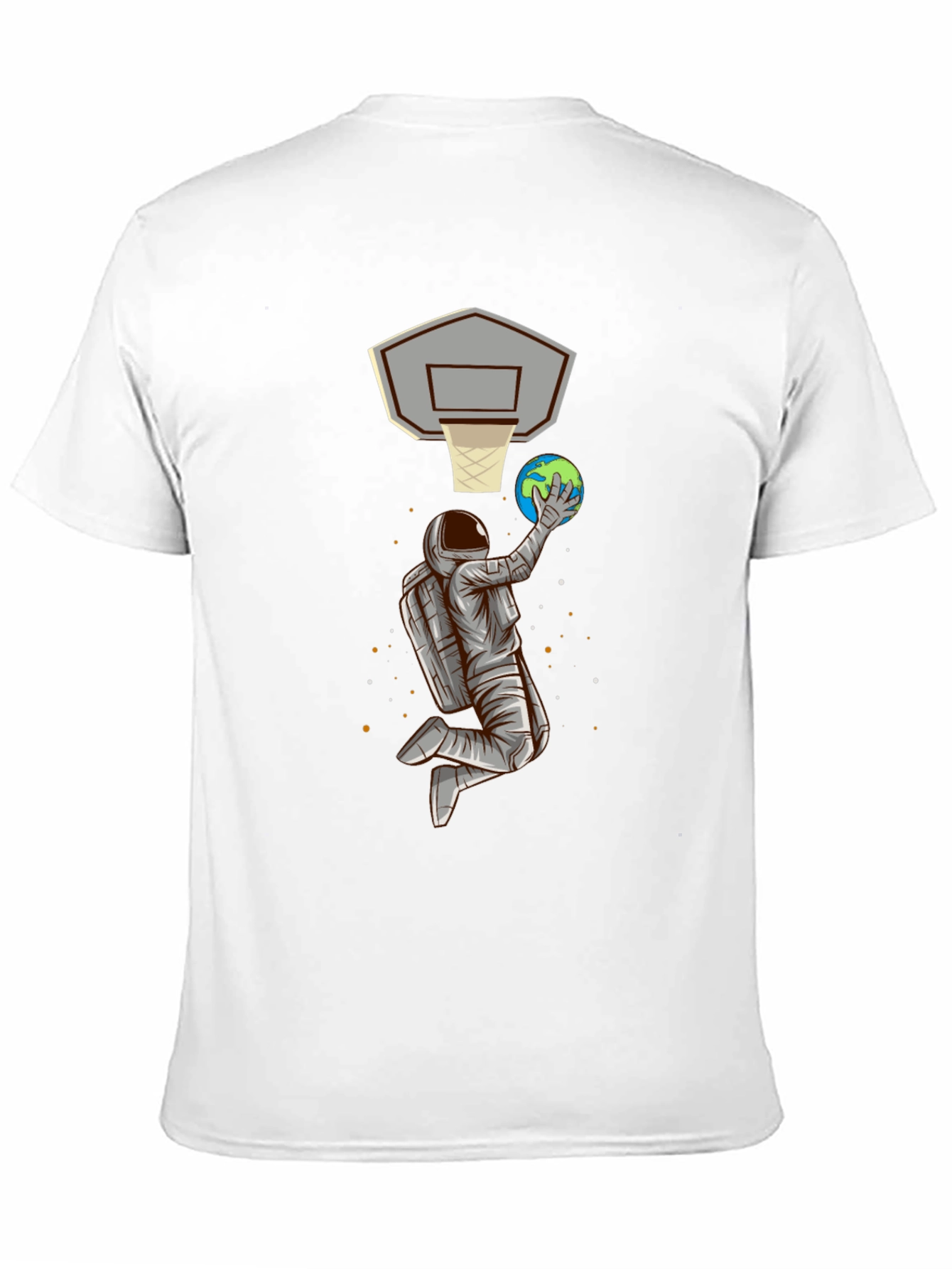 Astronaut Basketball Dunk Graphic Tee