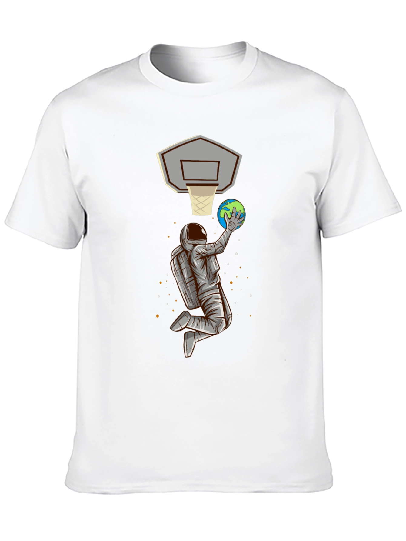 Astronaut Basketball Dunk Graphic Tee