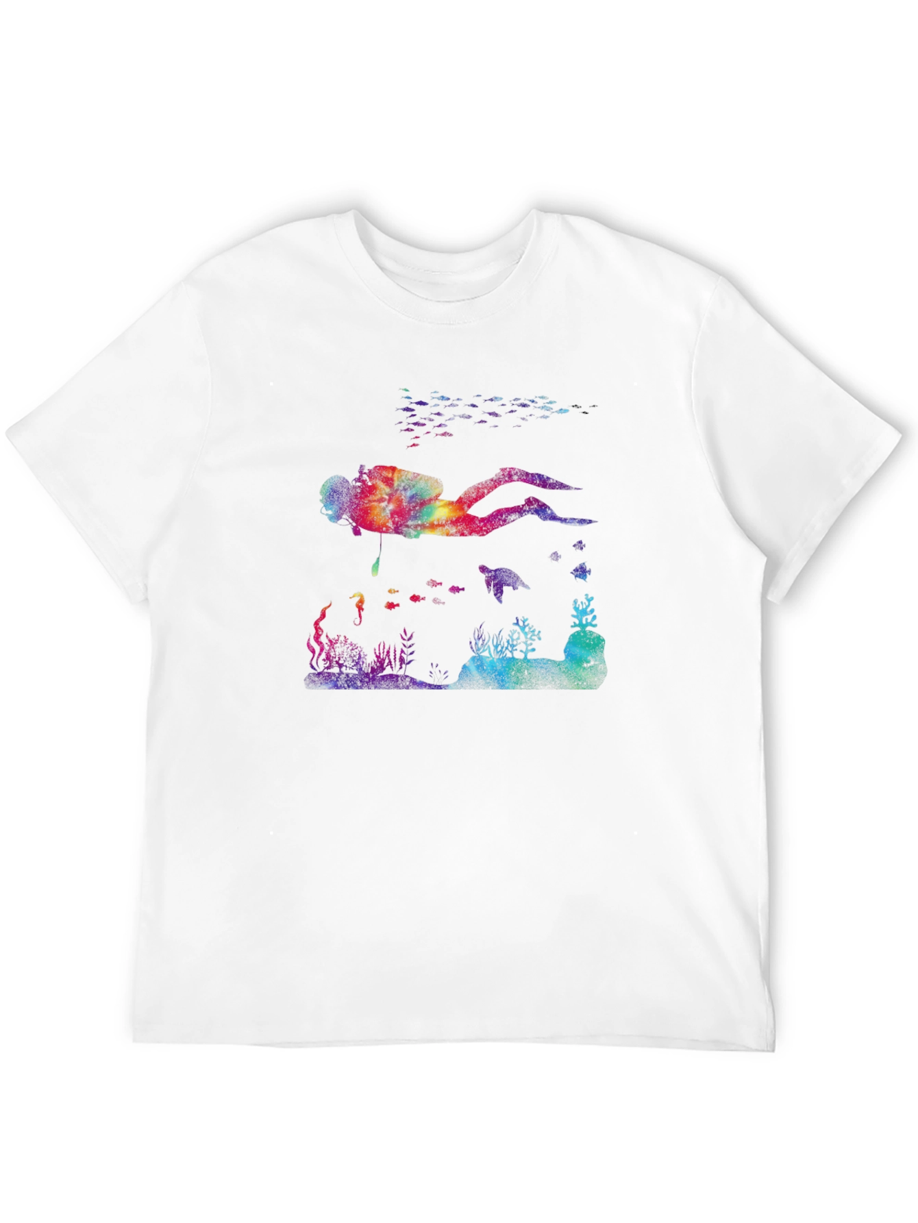 Scuba Diver Graphic Tee - Black
