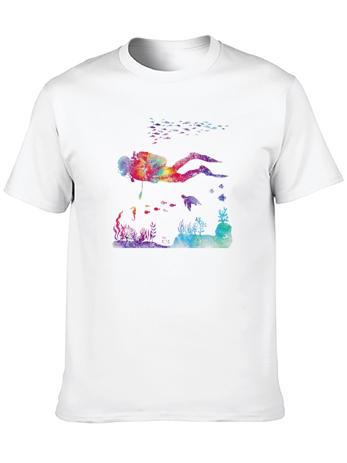 Scuba Diver Graphic Tee - Black