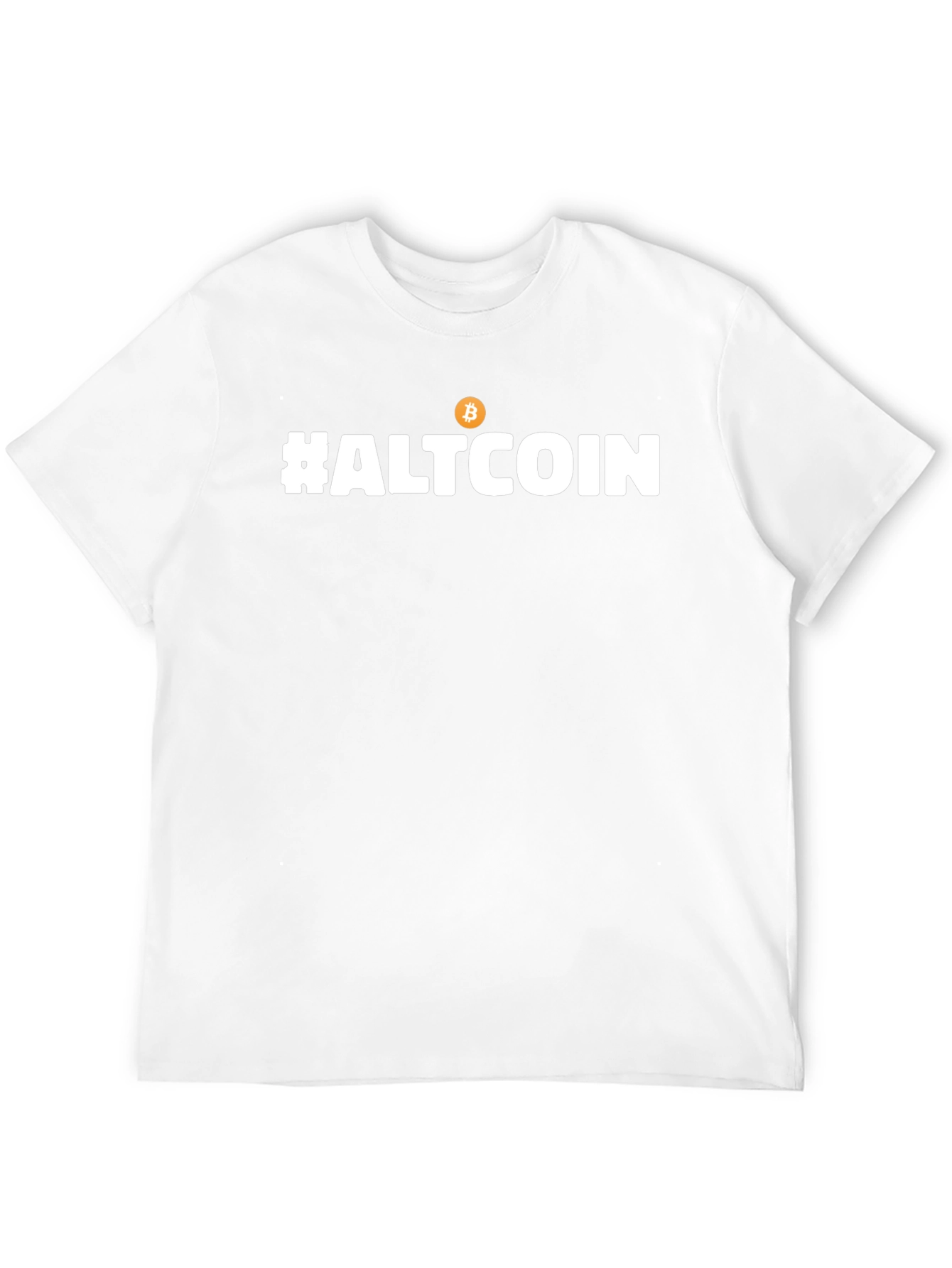 #Altcoin Bitcoin Cryptocurrency T-Shirt - Black Casual Fit