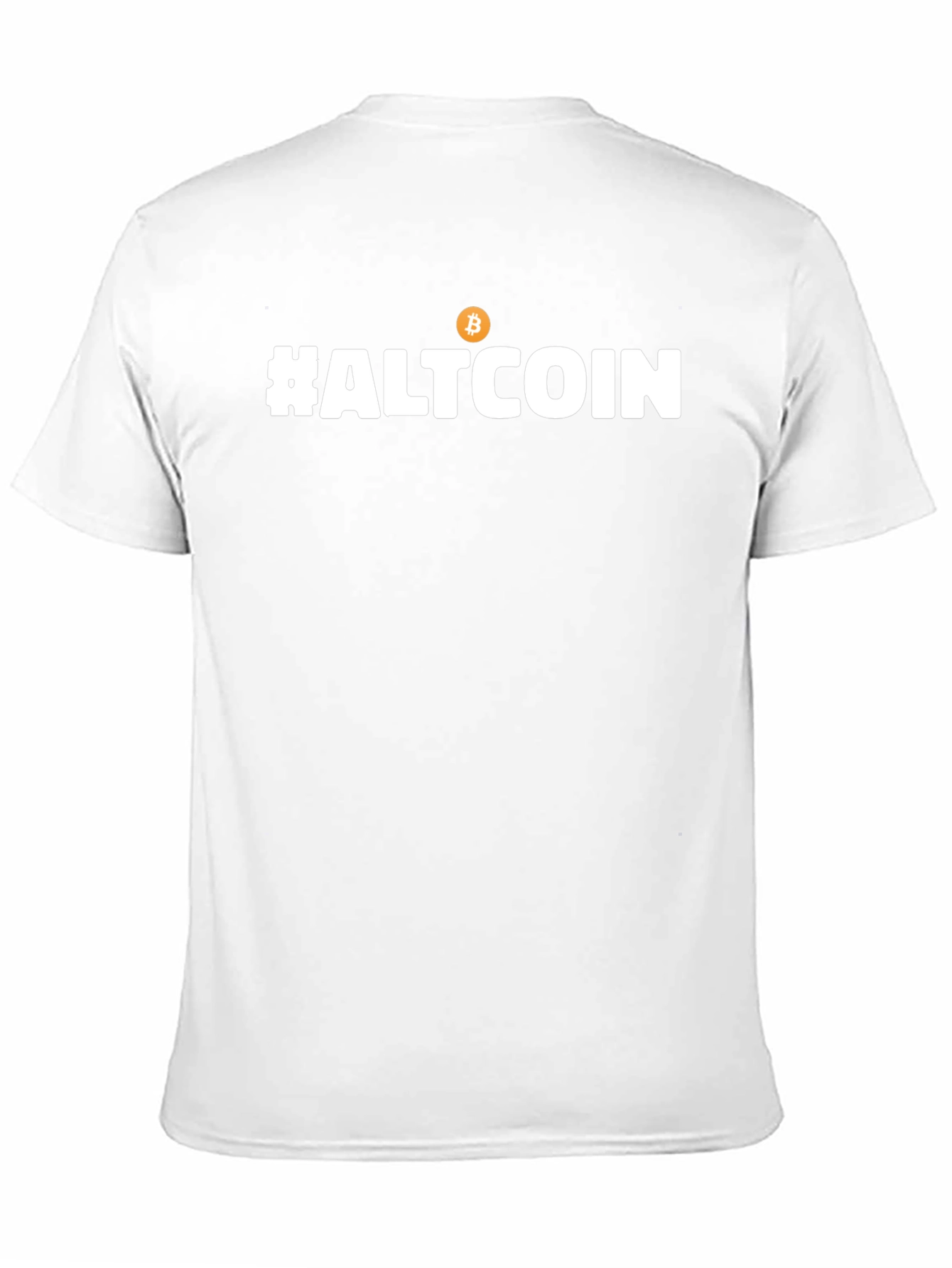 #Altcoin Bitcoin Cryptocurrency T-Shirt - Black Casual Fit