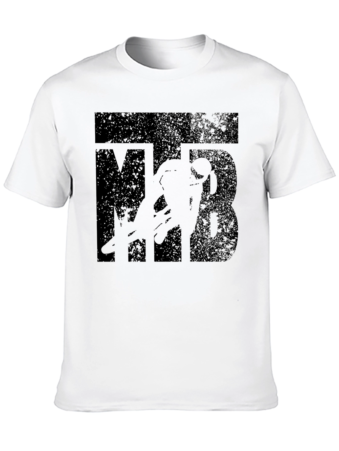MTB Cyclist Graphic T-Shirt - Black