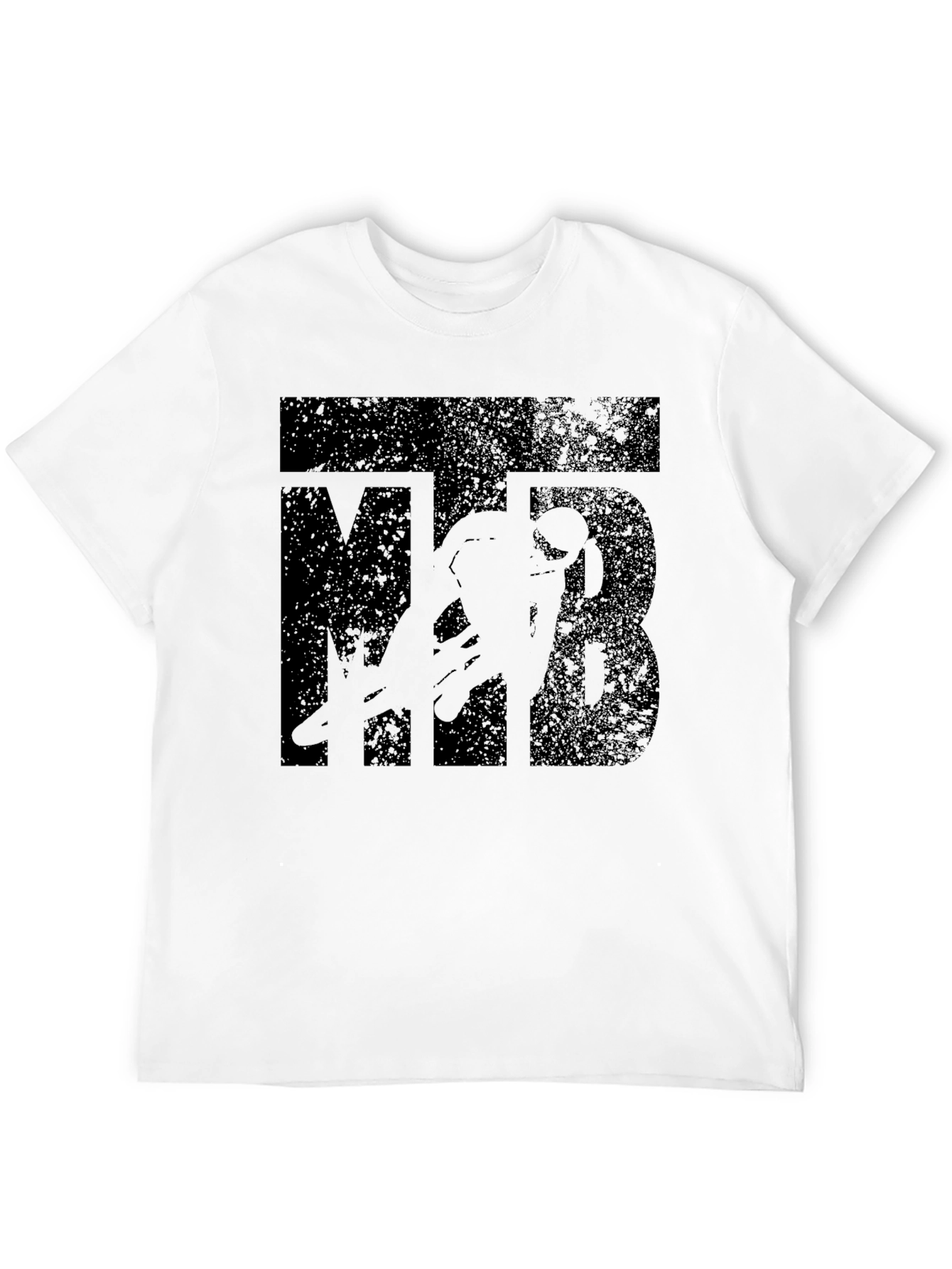 MTB Cyclist Graphic T-Shirt - Black