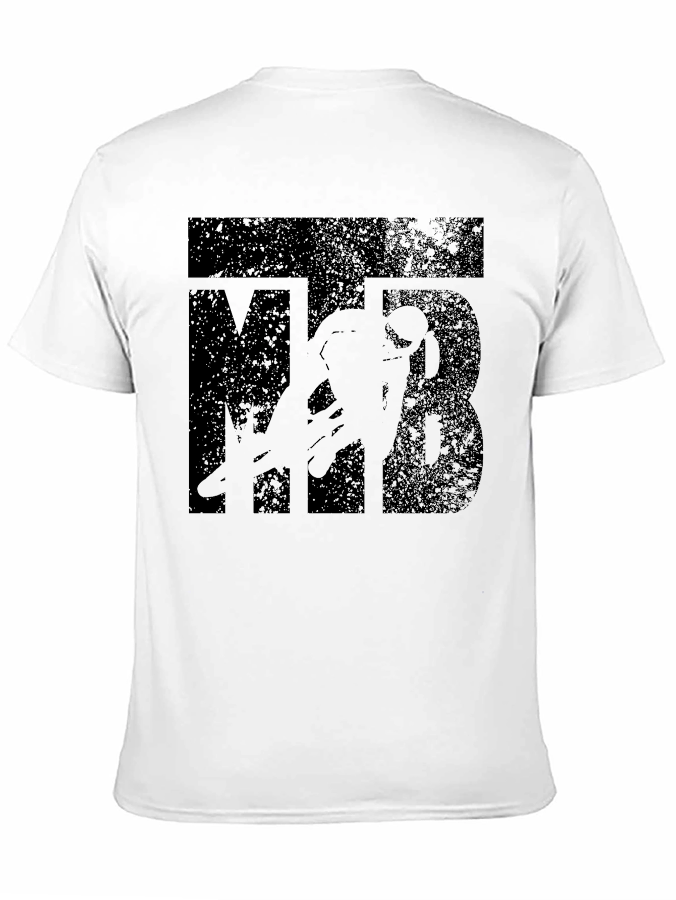 MTB Cyclist Graphic T-Shirt - Black