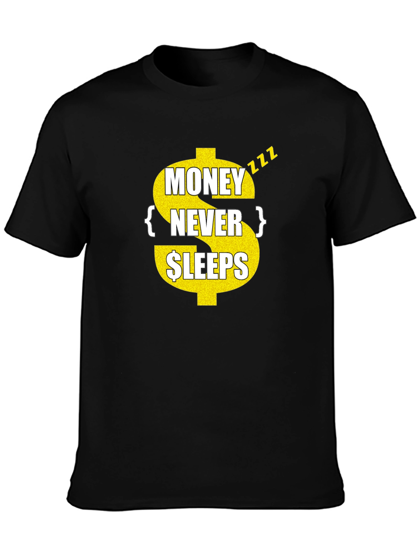 Money Never Sleeps Graphic T-Shirt