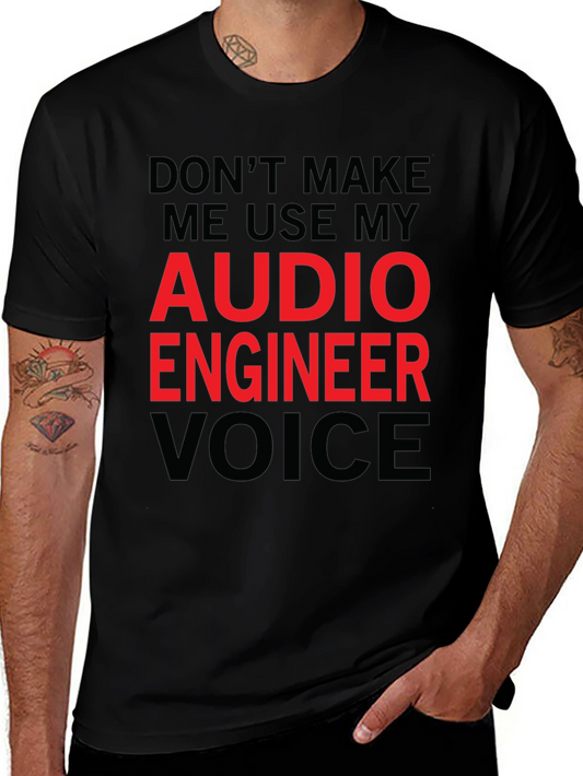 Audio Engineer Voice Graphic Tee - Funny Music Lover Shirt