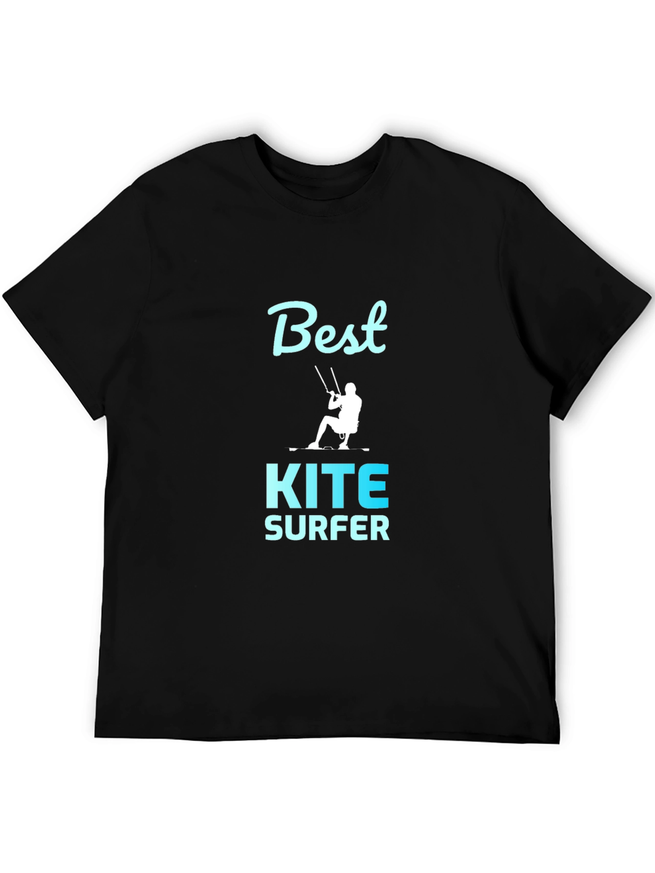 Best Kite Surfer Graphic Tee - Black