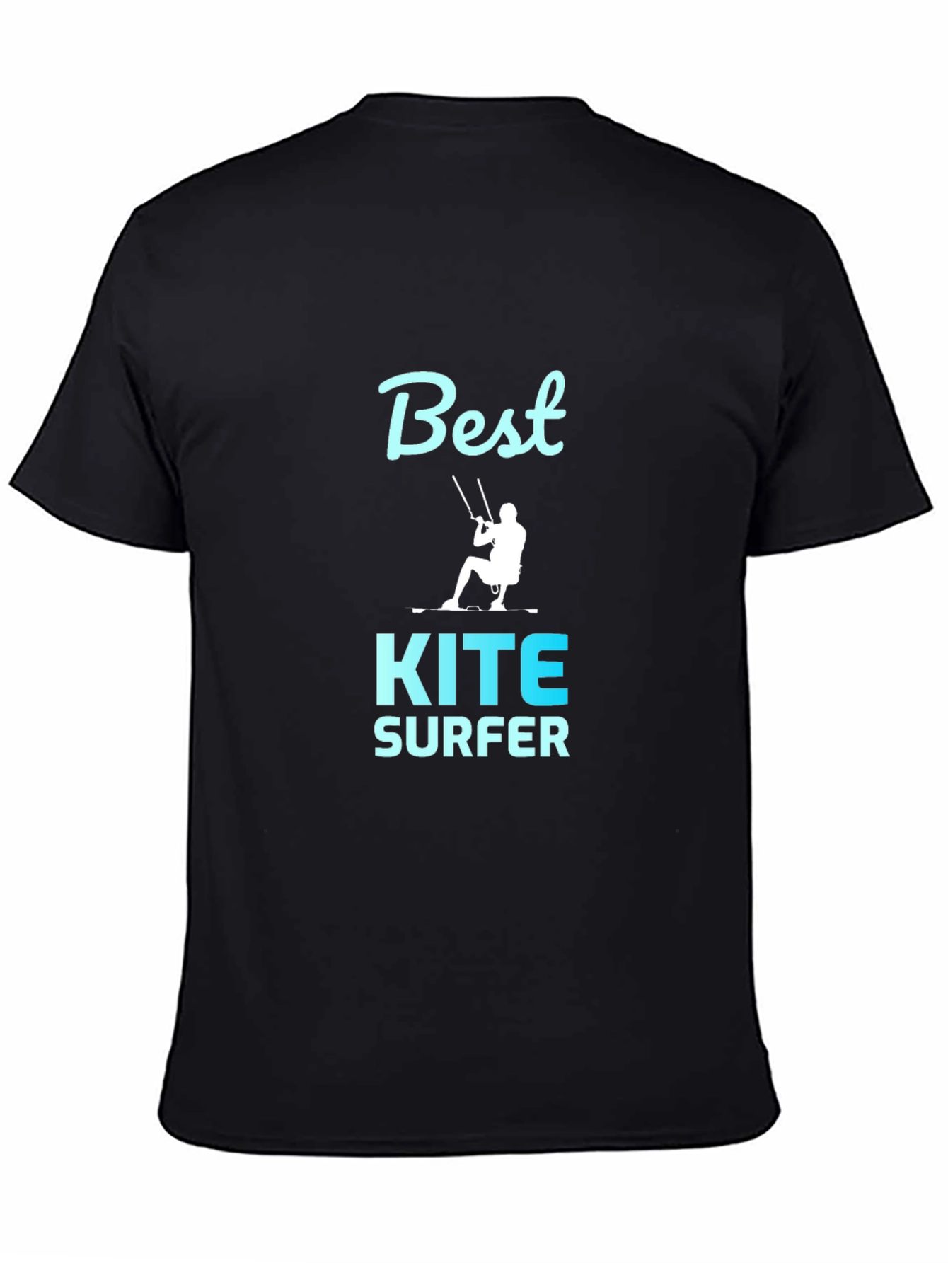 Best Kite Surfer Graphic Tee - Black