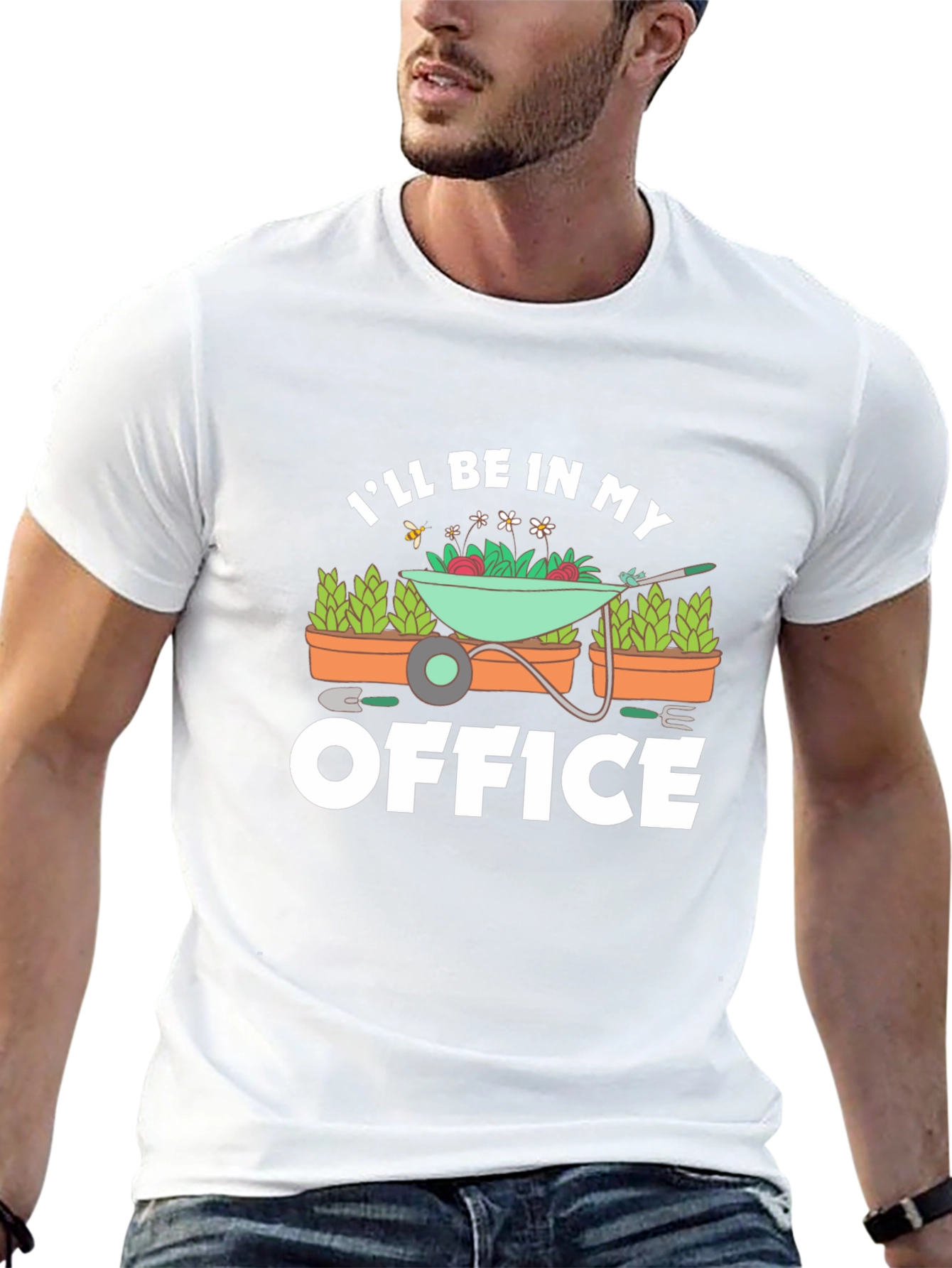 Gardener T-Shirt - Ill Be In My Office Gardening