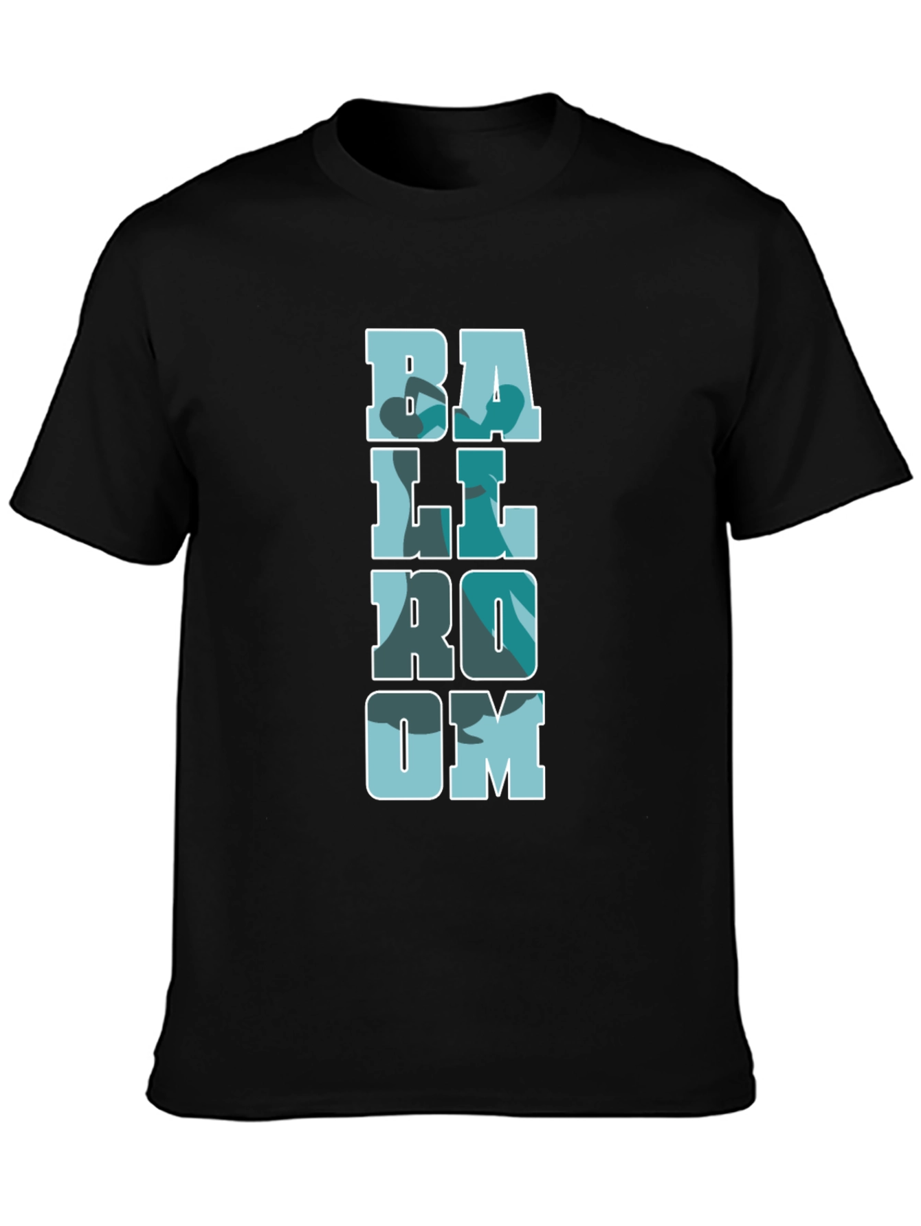 Ballroom Camo Print Black T-Shirt