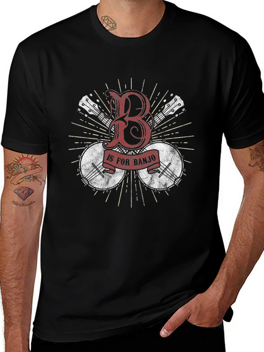 B is for Banjo Graphic Tee - Music Lovers T-Shirt