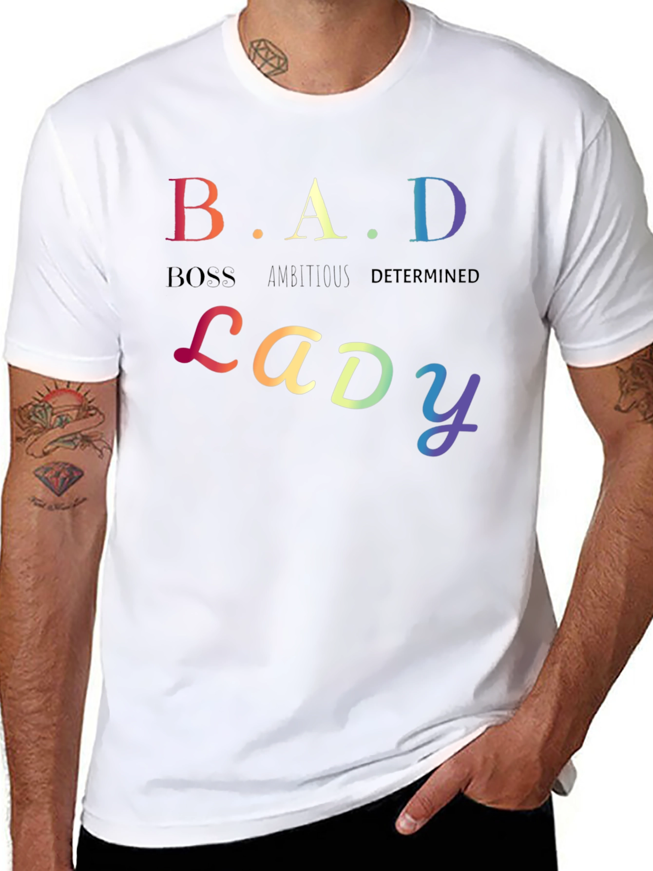 B.A.D Lady T-Shirt: Boss Ambitious Determined