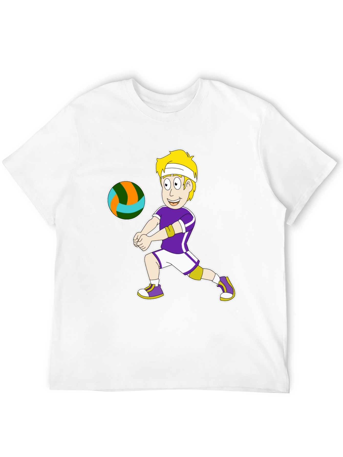 Volleyball Cartoon Graphic Tee