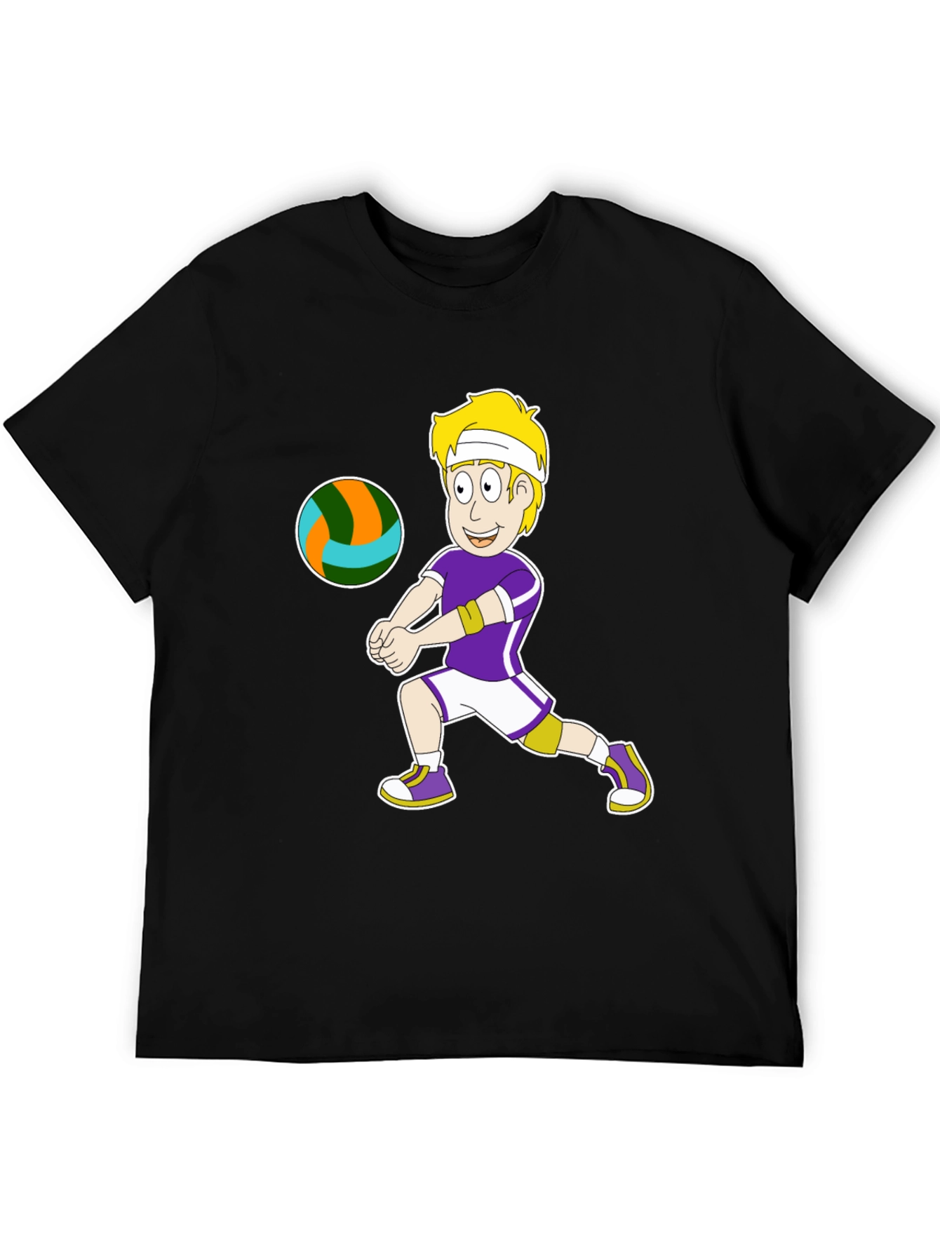Volleyball Cartoon Graphic Tee