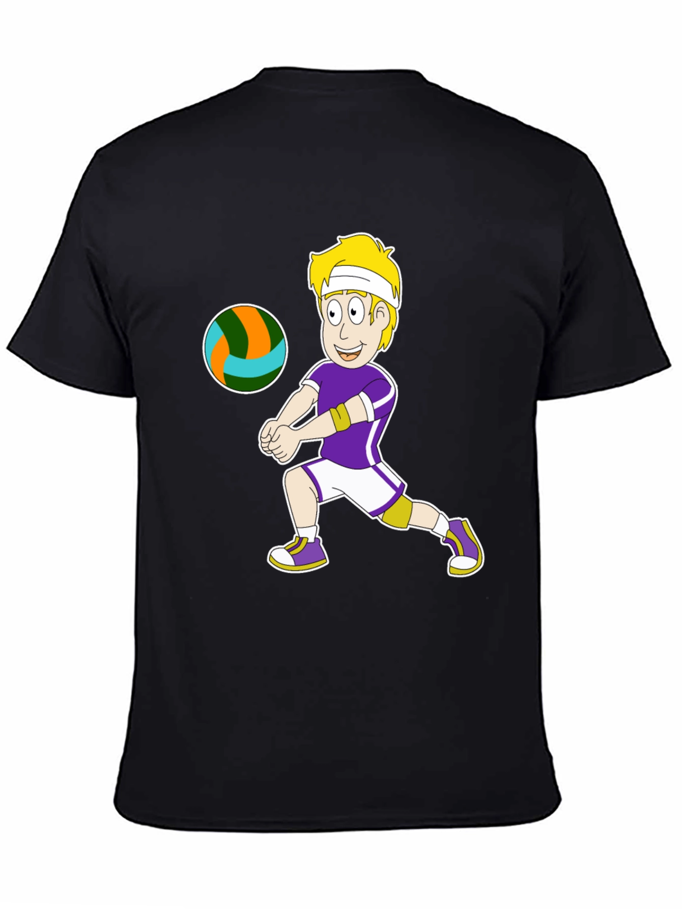 Volleyball Cartoon Graphic Tee