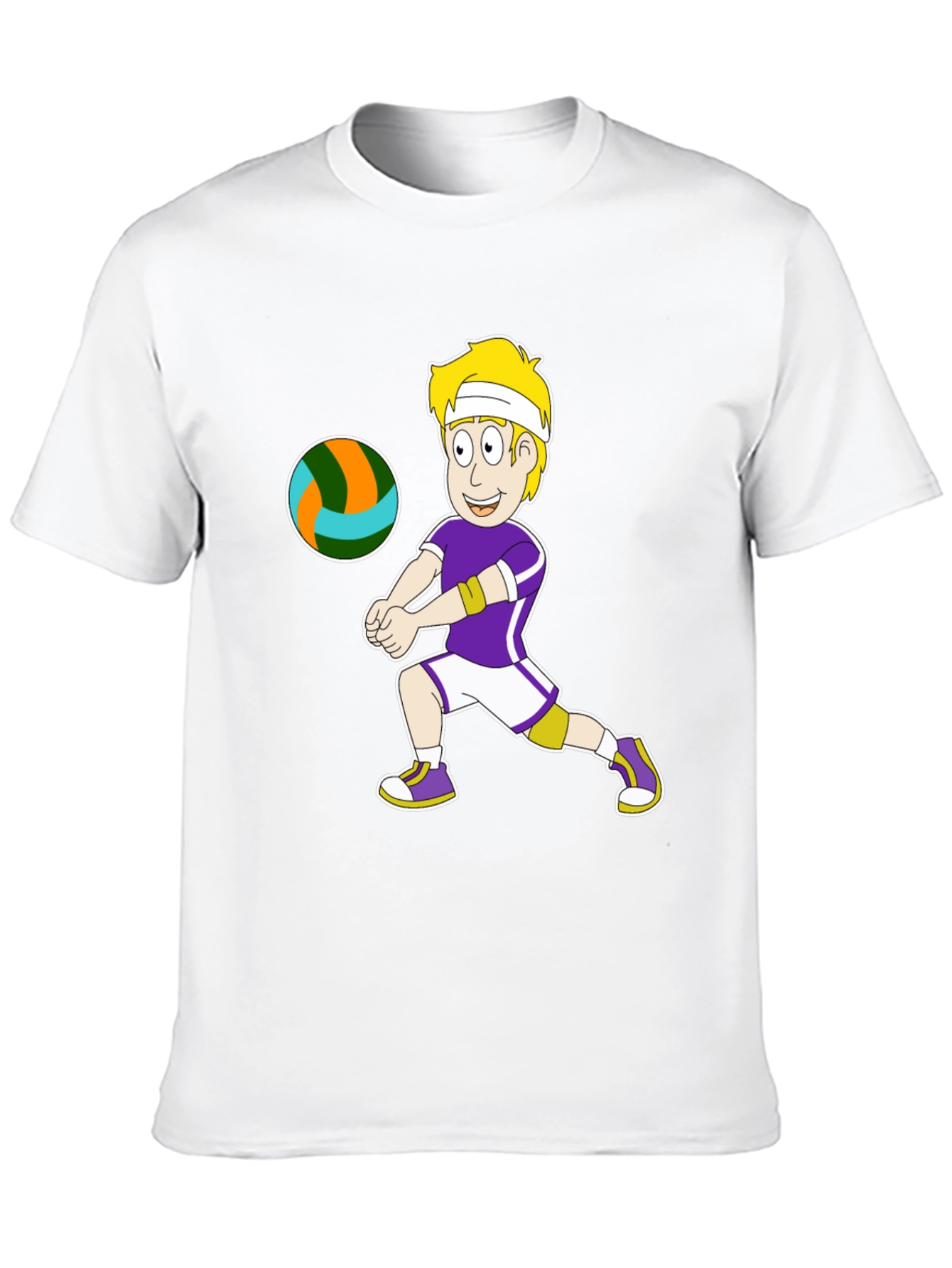 Volleyball Cartoon Graphic Tee