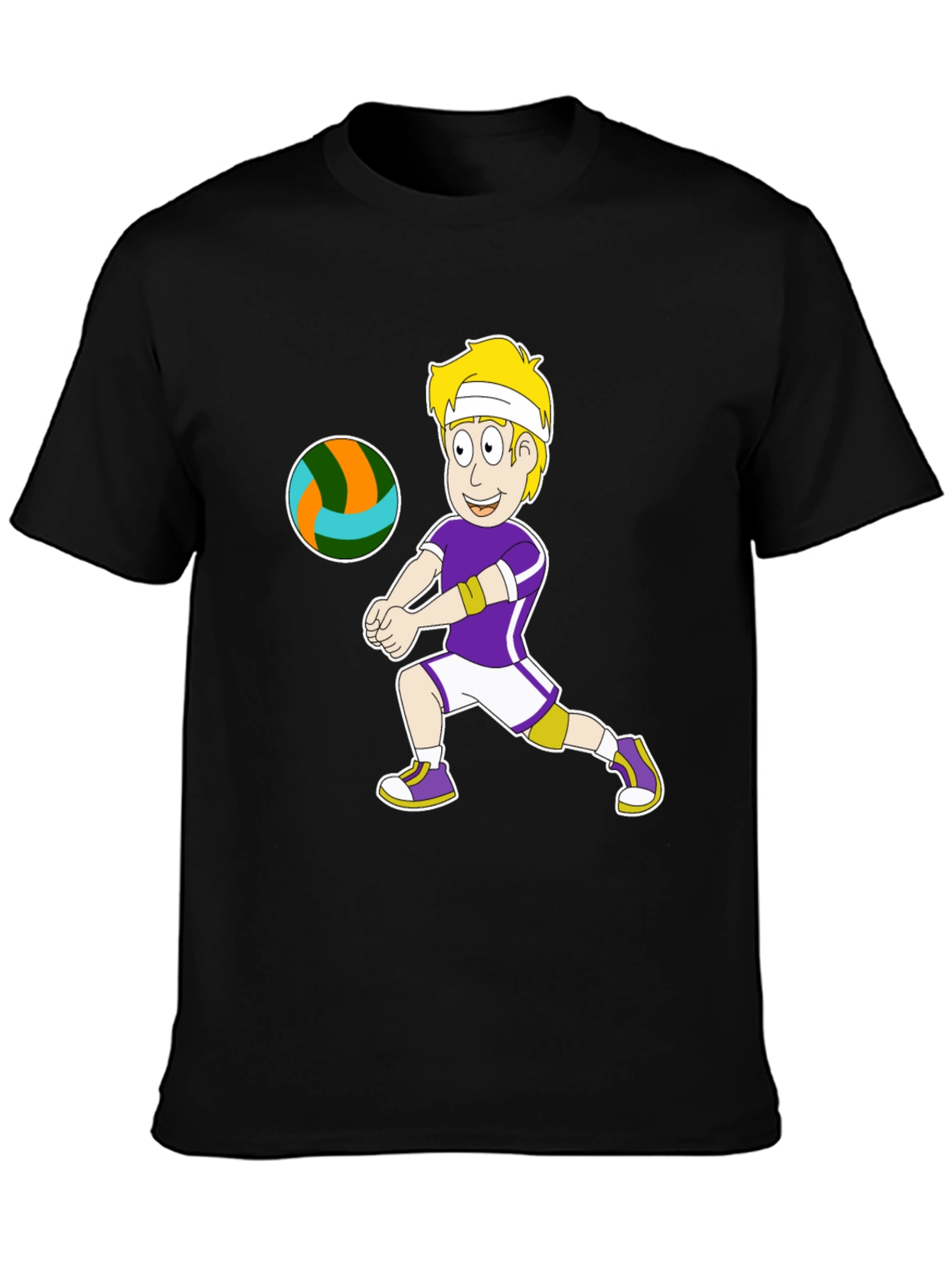 Volleyball Cartoon Graphic Tee
