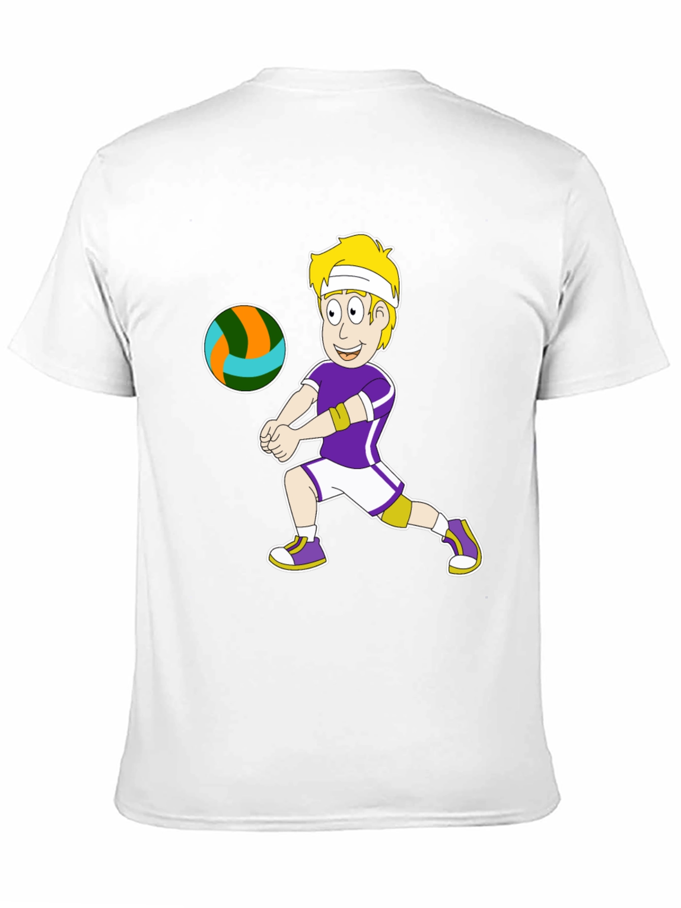 Volleyball Cartoon Graphic Tee