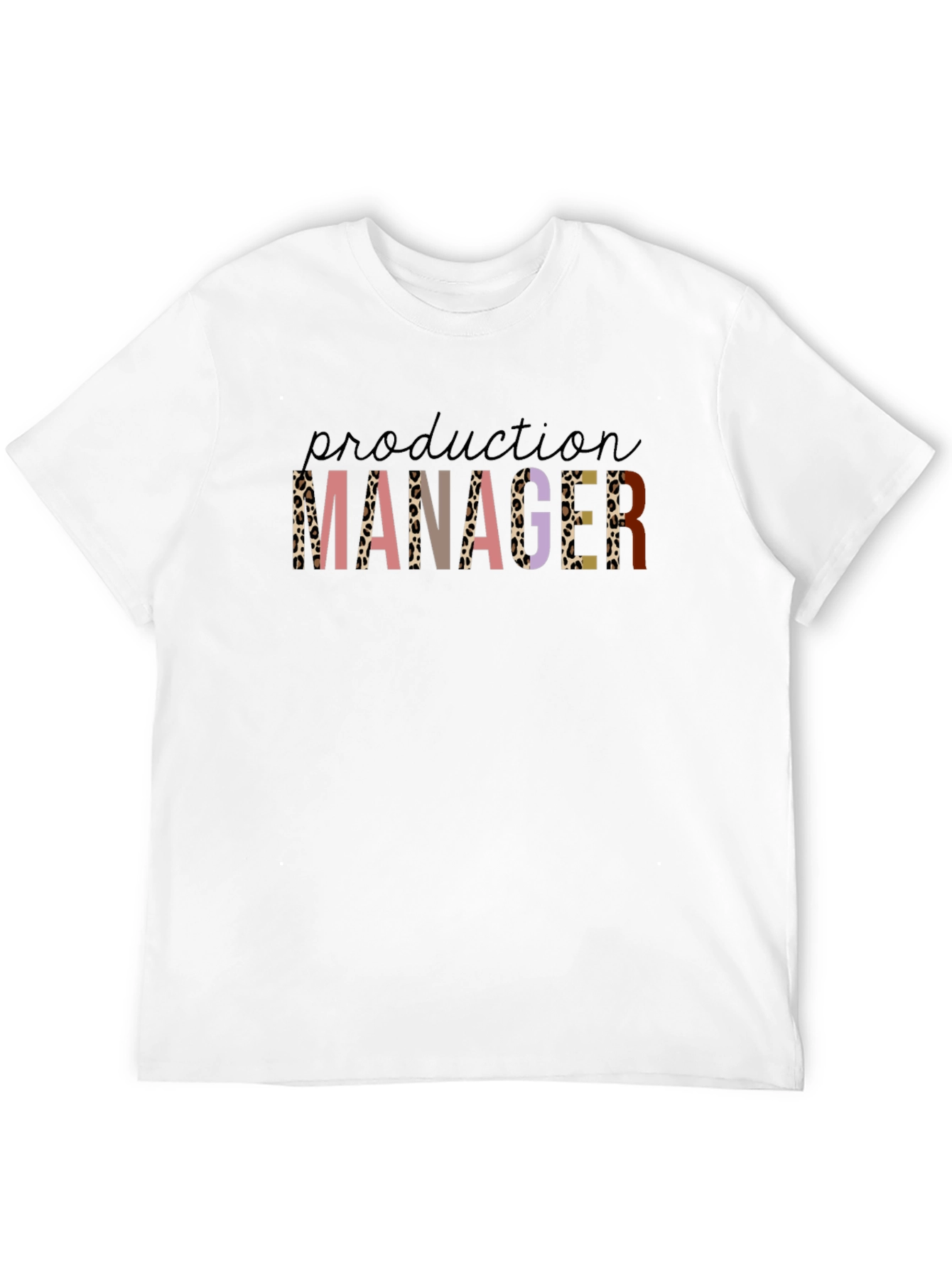 Production Manager Leopard Print T-Shirt