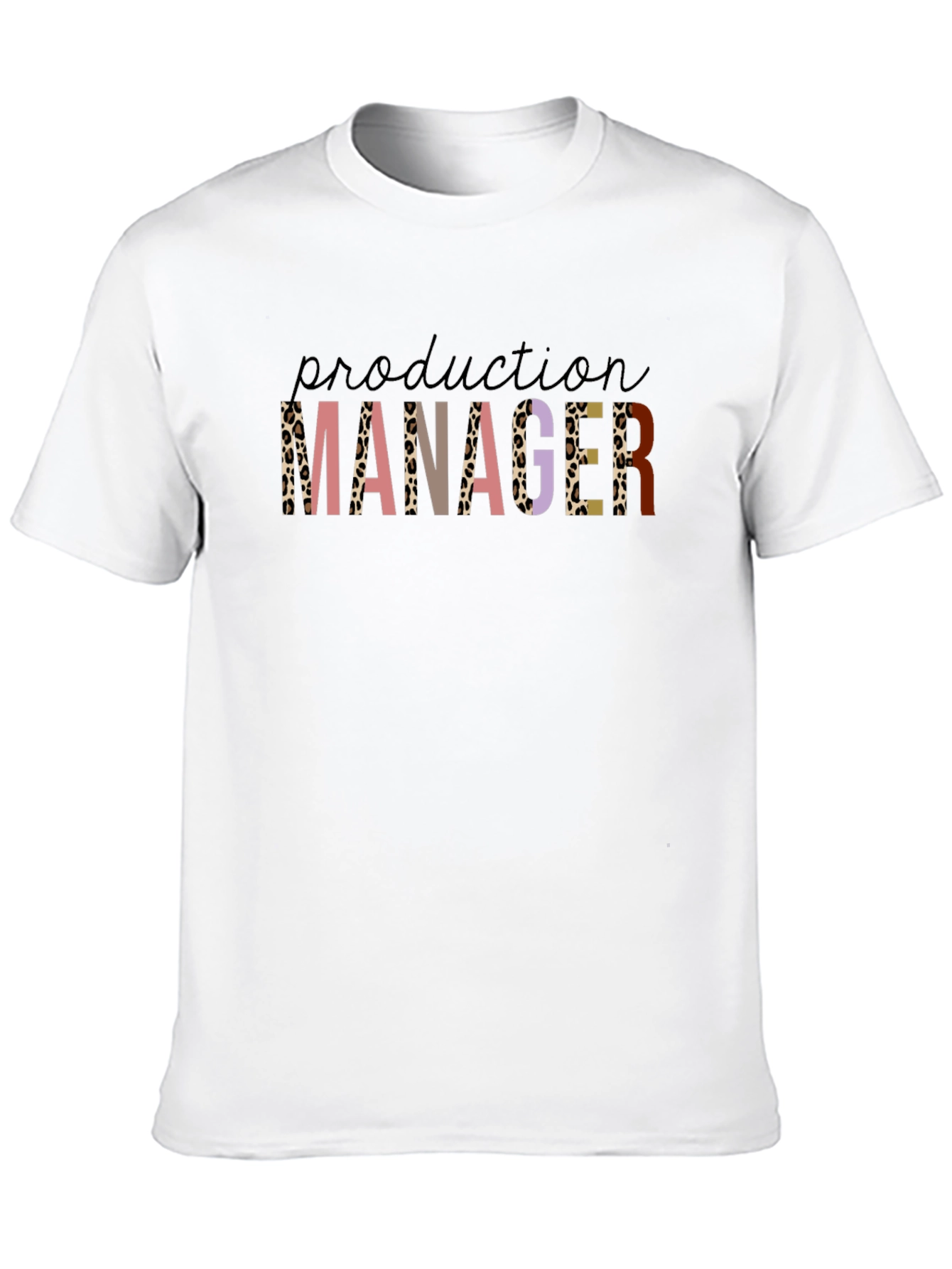 Production Manager Leopard Print T-Shirt