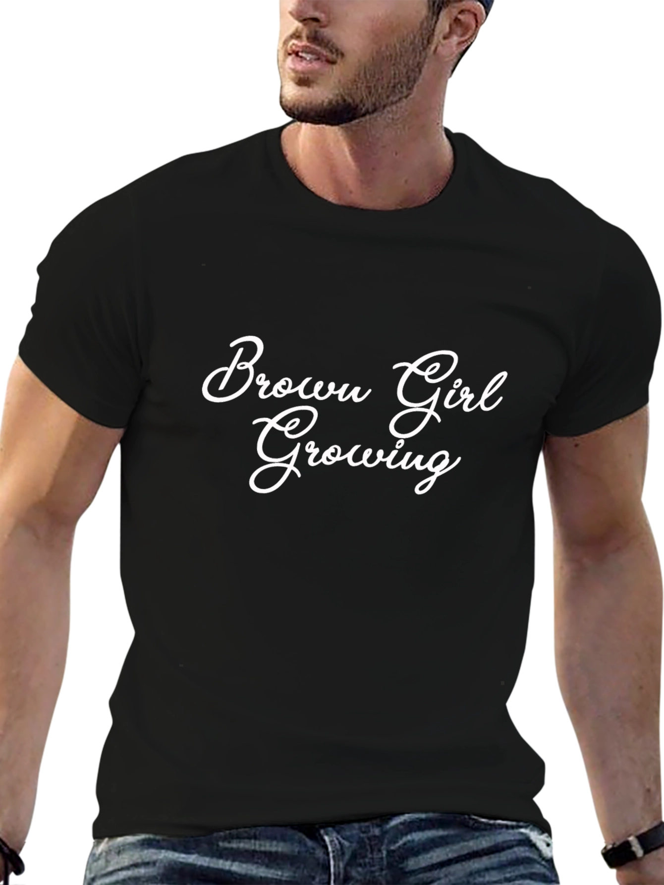 Brown Girl Growing Black T-Shirt
