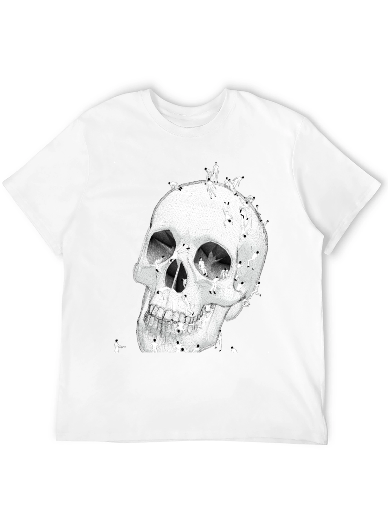 Skull Art Graphic T-Shirt - Black