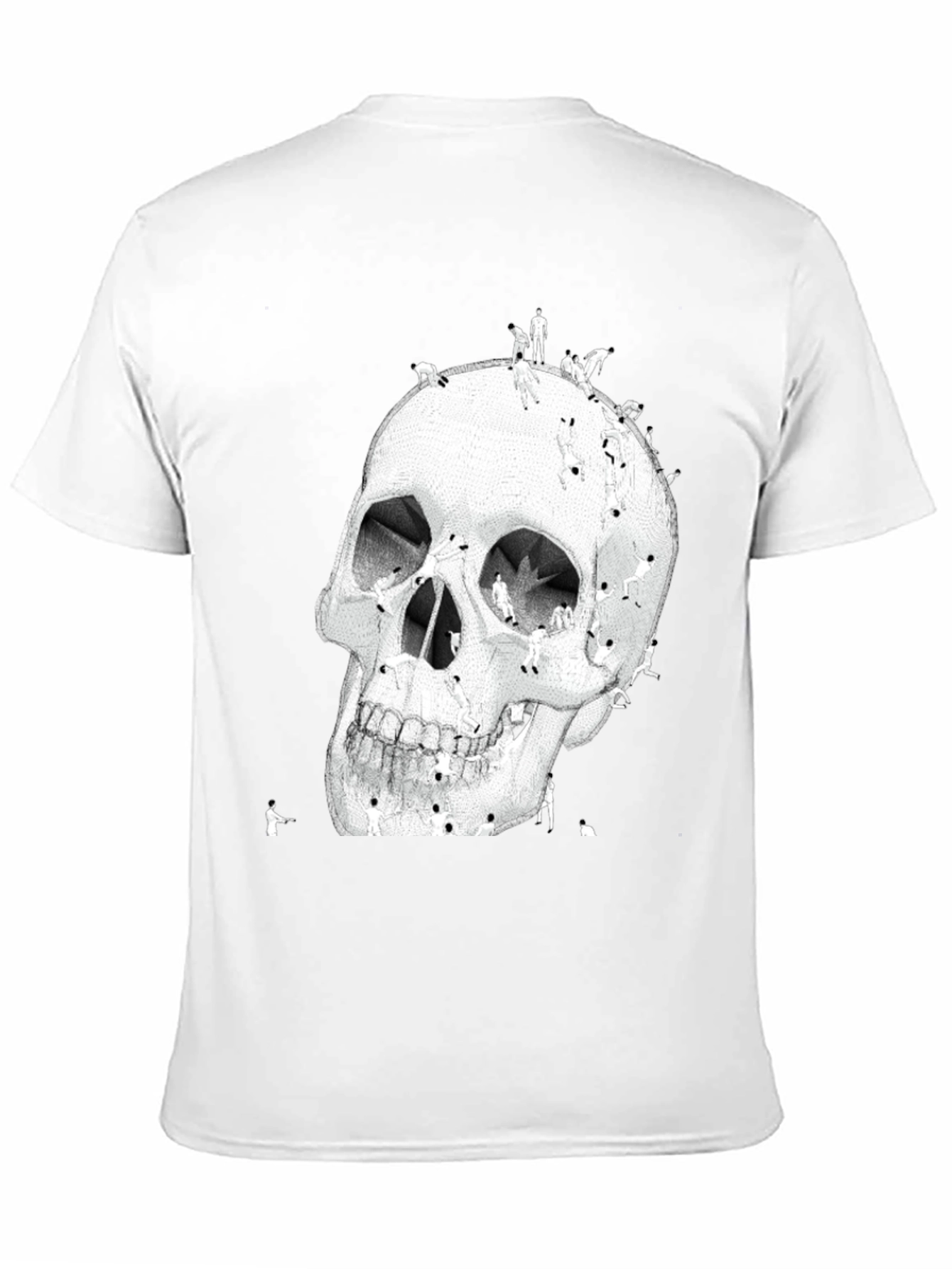 Skull Art Graphic T-Shirt - Black