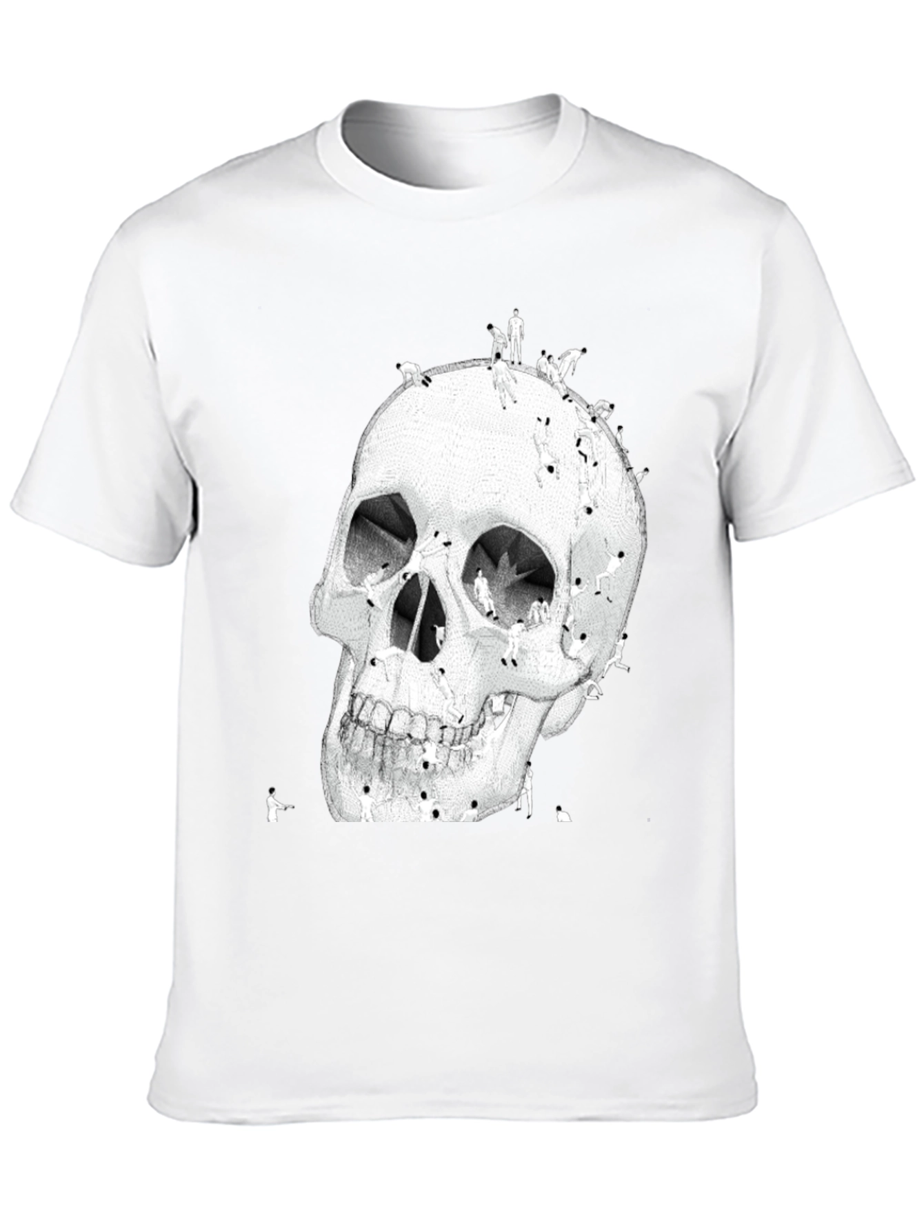 Skull Art Graphic T-Shirt - Black