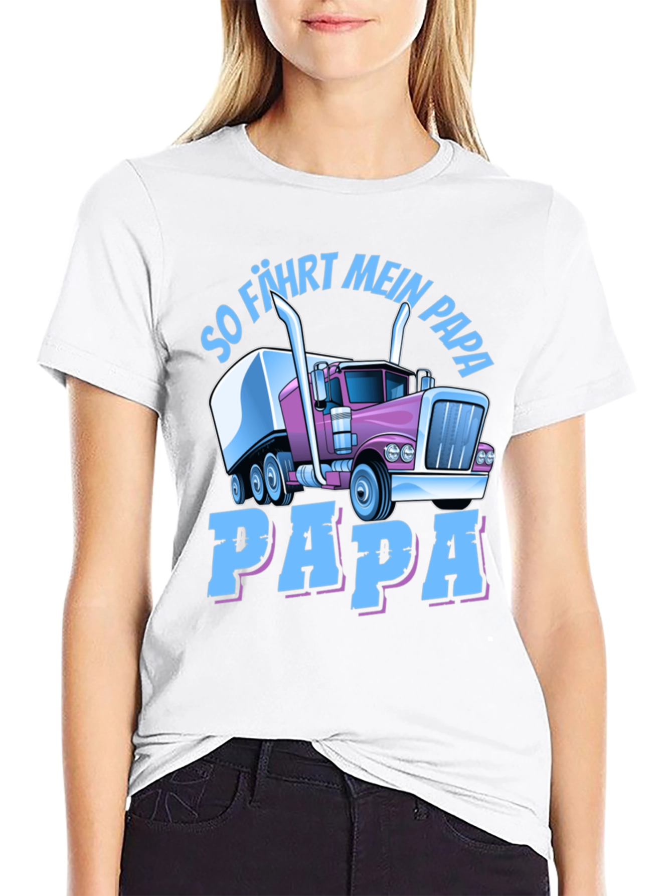 Trucker Dad T-Shirt - So Fahrt Mein Papa