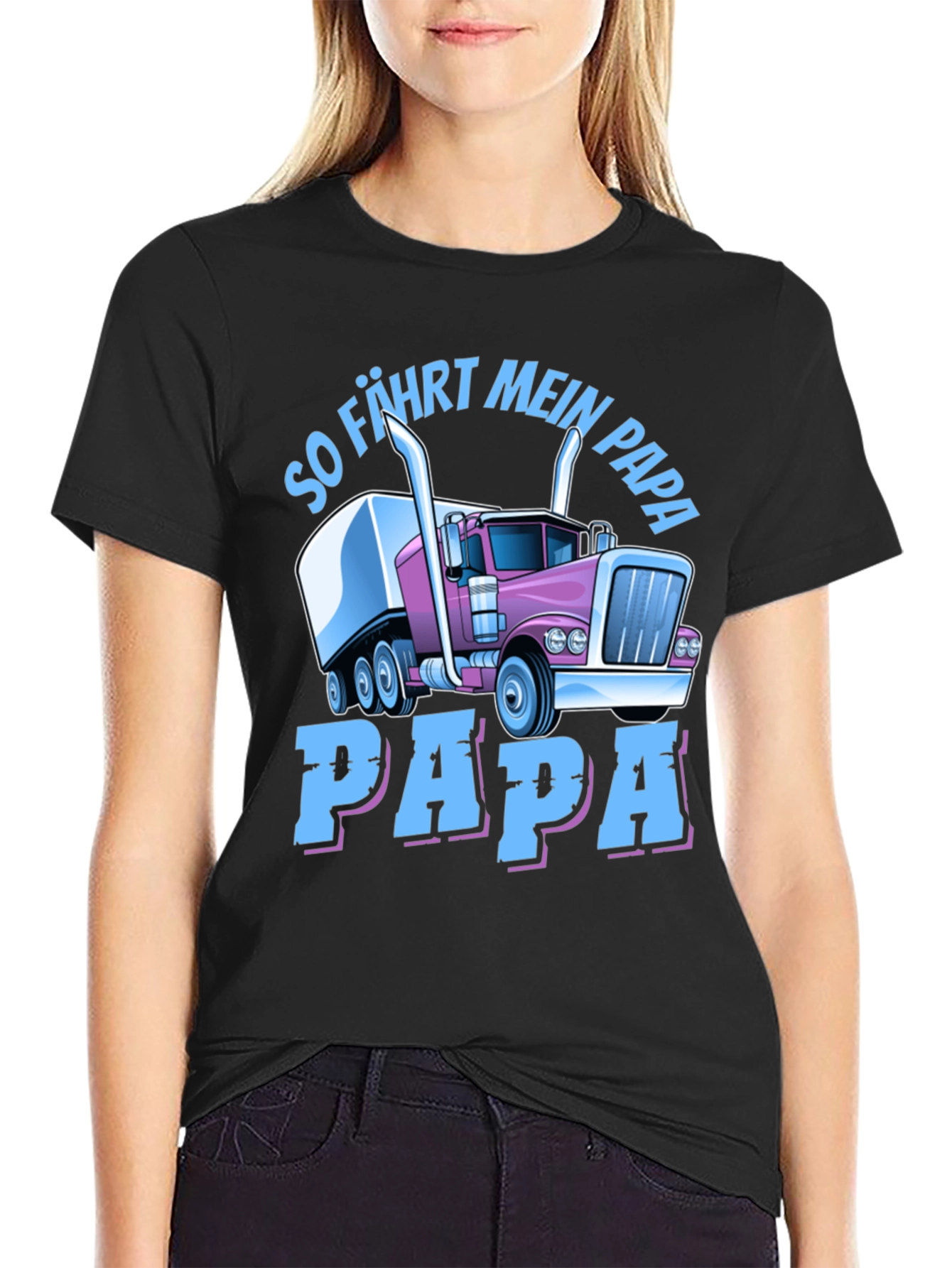 Trucker Dad T-Shirt - So Fahrt Mein Papa