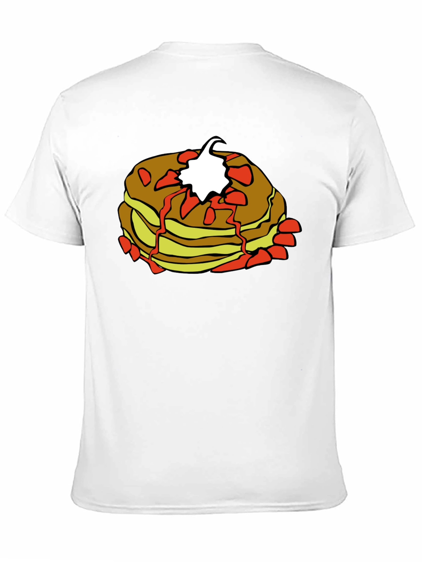 Pancake Stack Graphic Tee - Breakfast Lovers Shirt