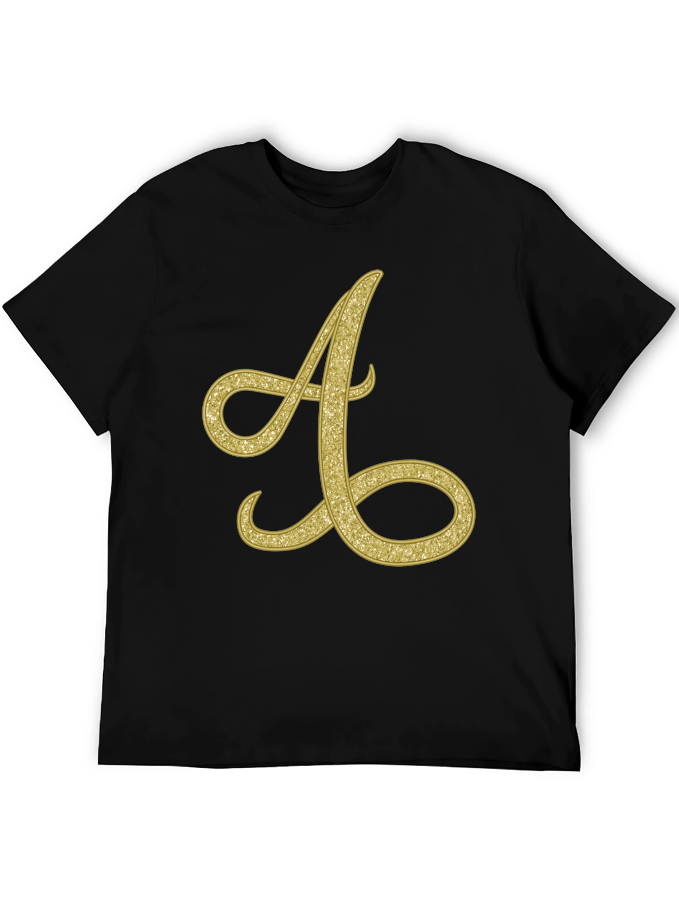 Golden Letter A T-Shirt