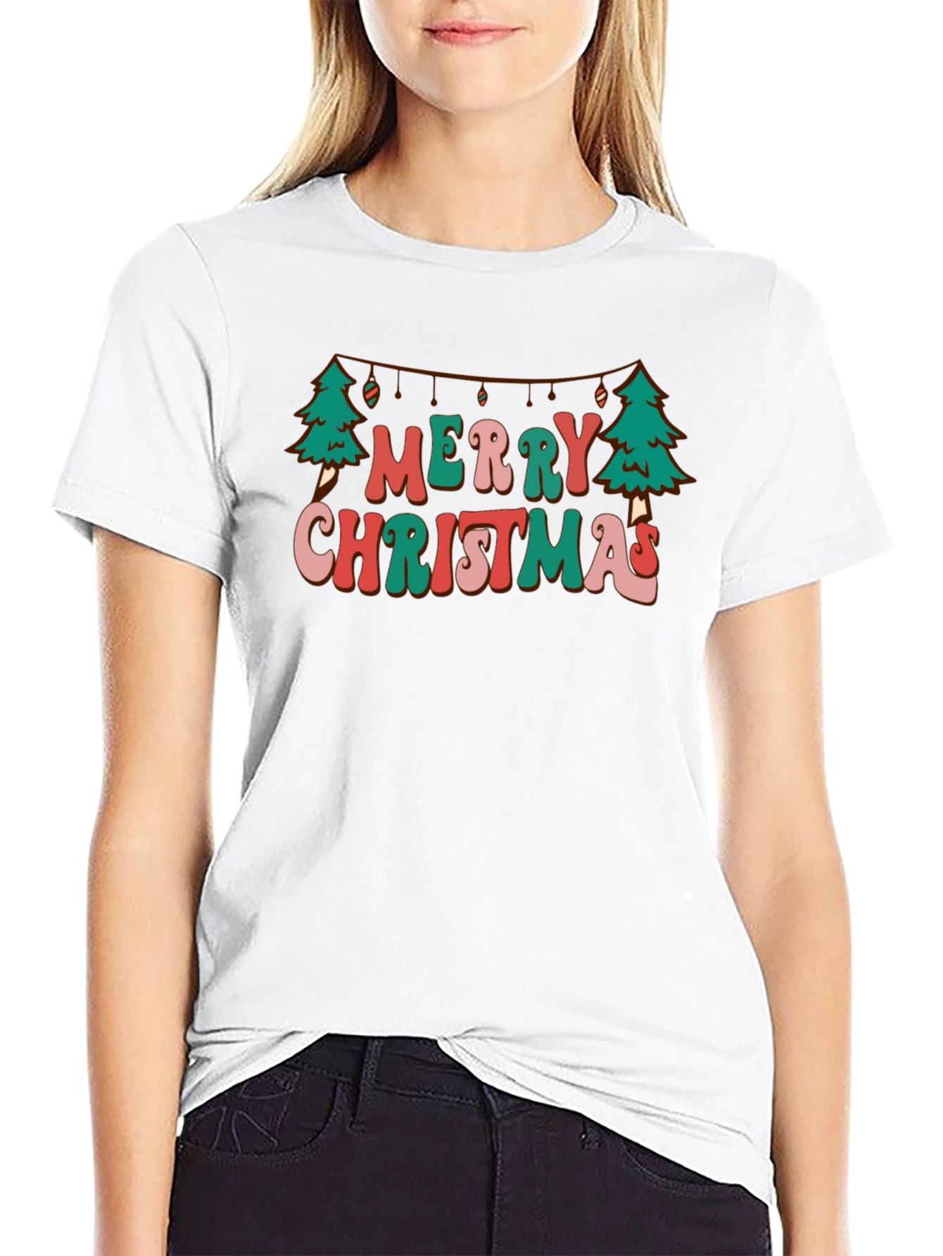 Retro Merry Christmas Graphic Tee