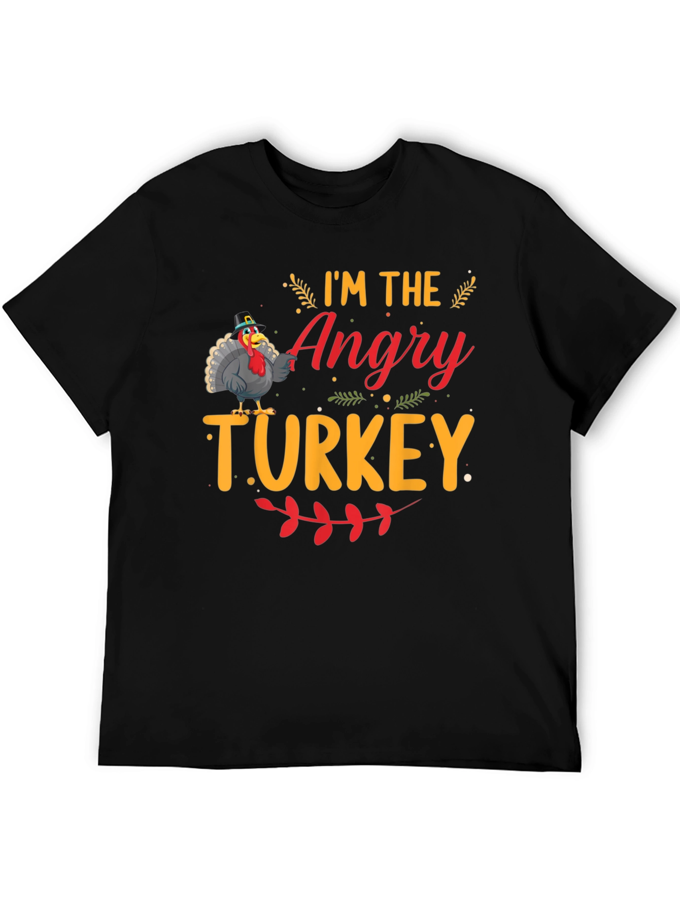 Angry Turkey Graphic T-Shirt - Thanksgiving Humor