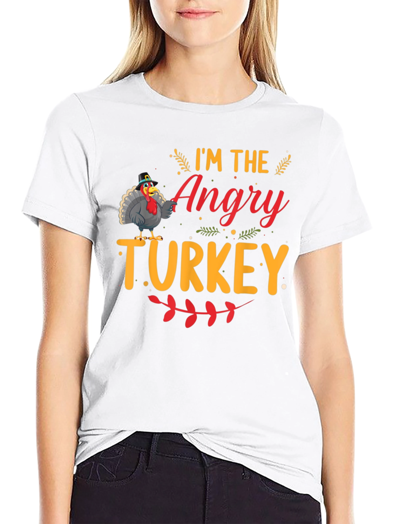Angry Turkey Graphic T-Shirt - Thanksgiving Humor